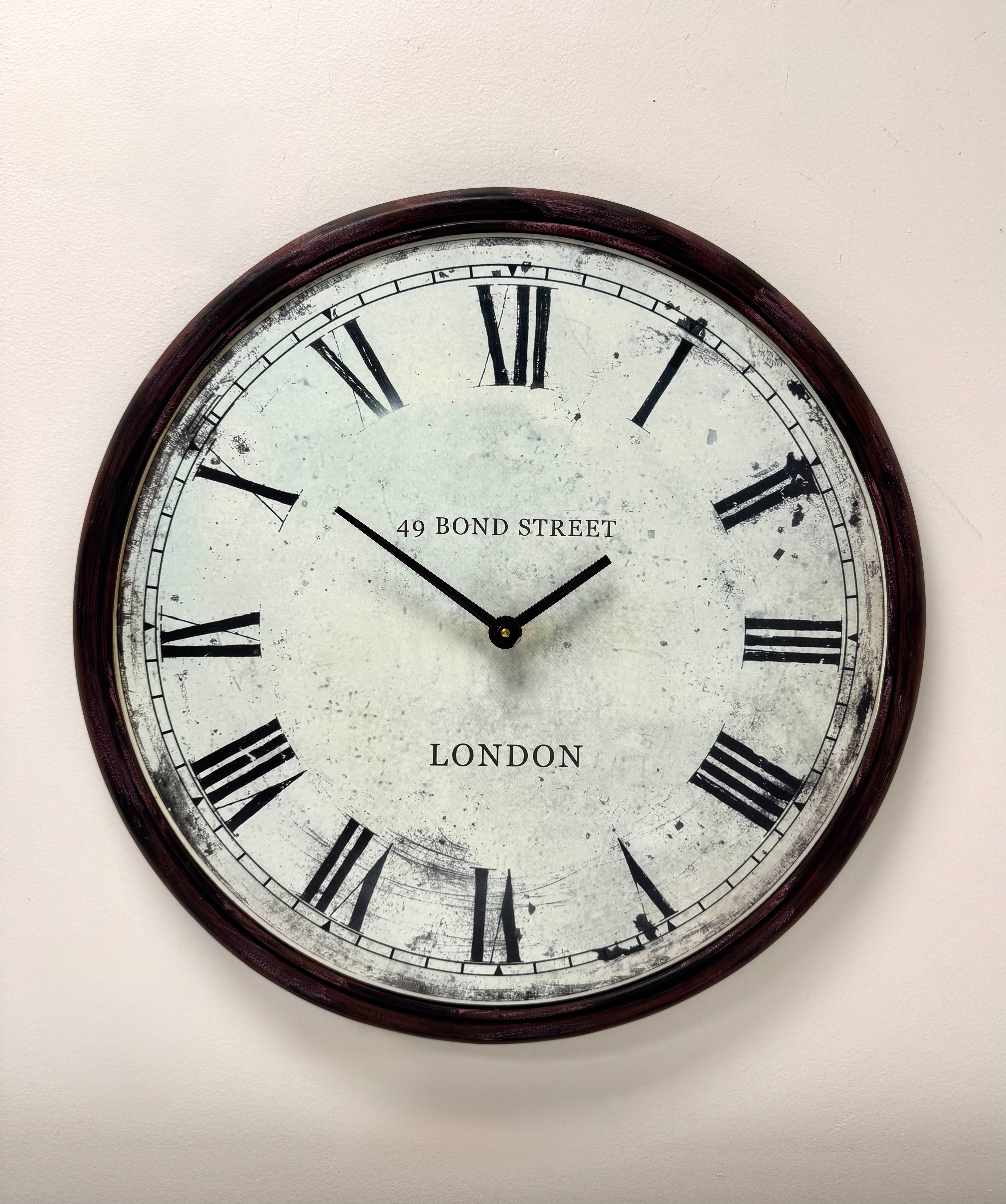 Vintage Style '49 Bond Street' Wall Clock