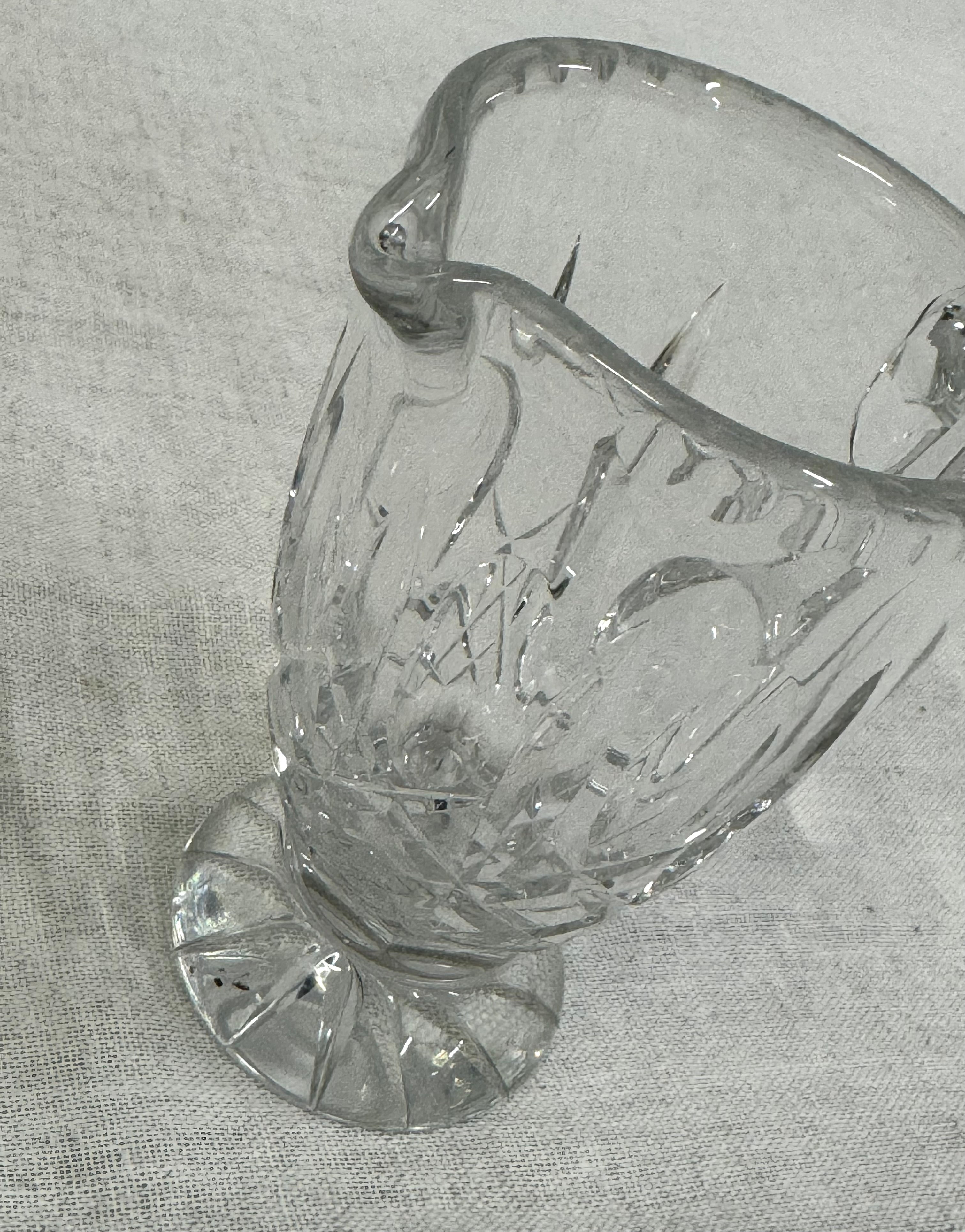 Cut Glass Small Footed Pitcher
