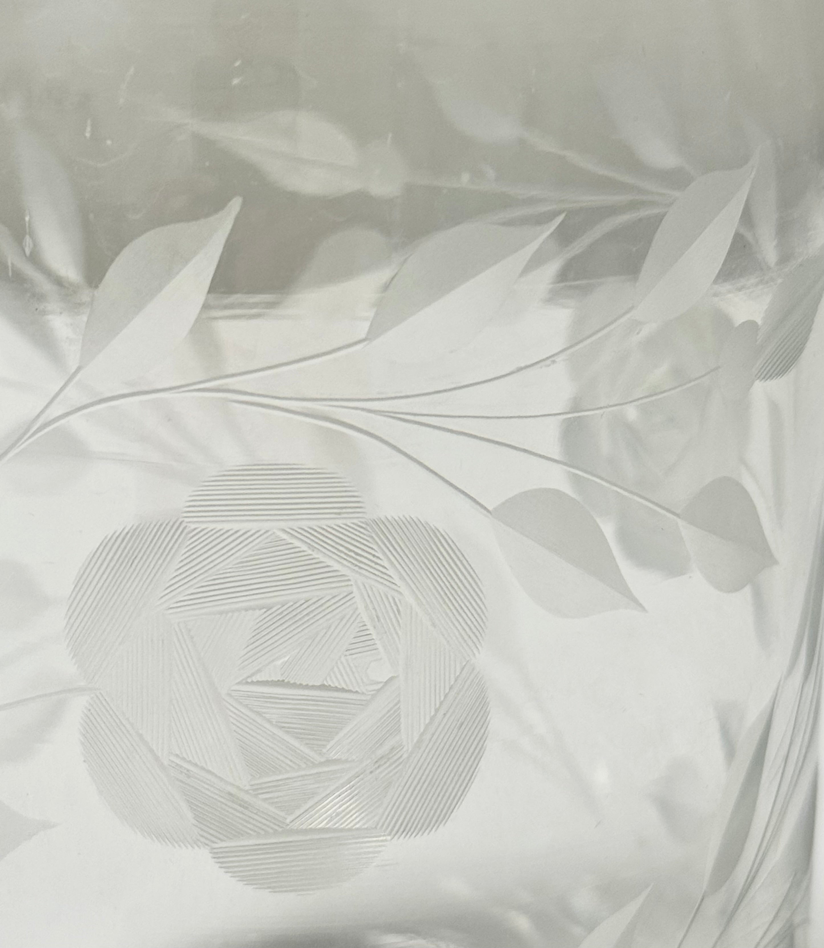 Etched Glass Carafe