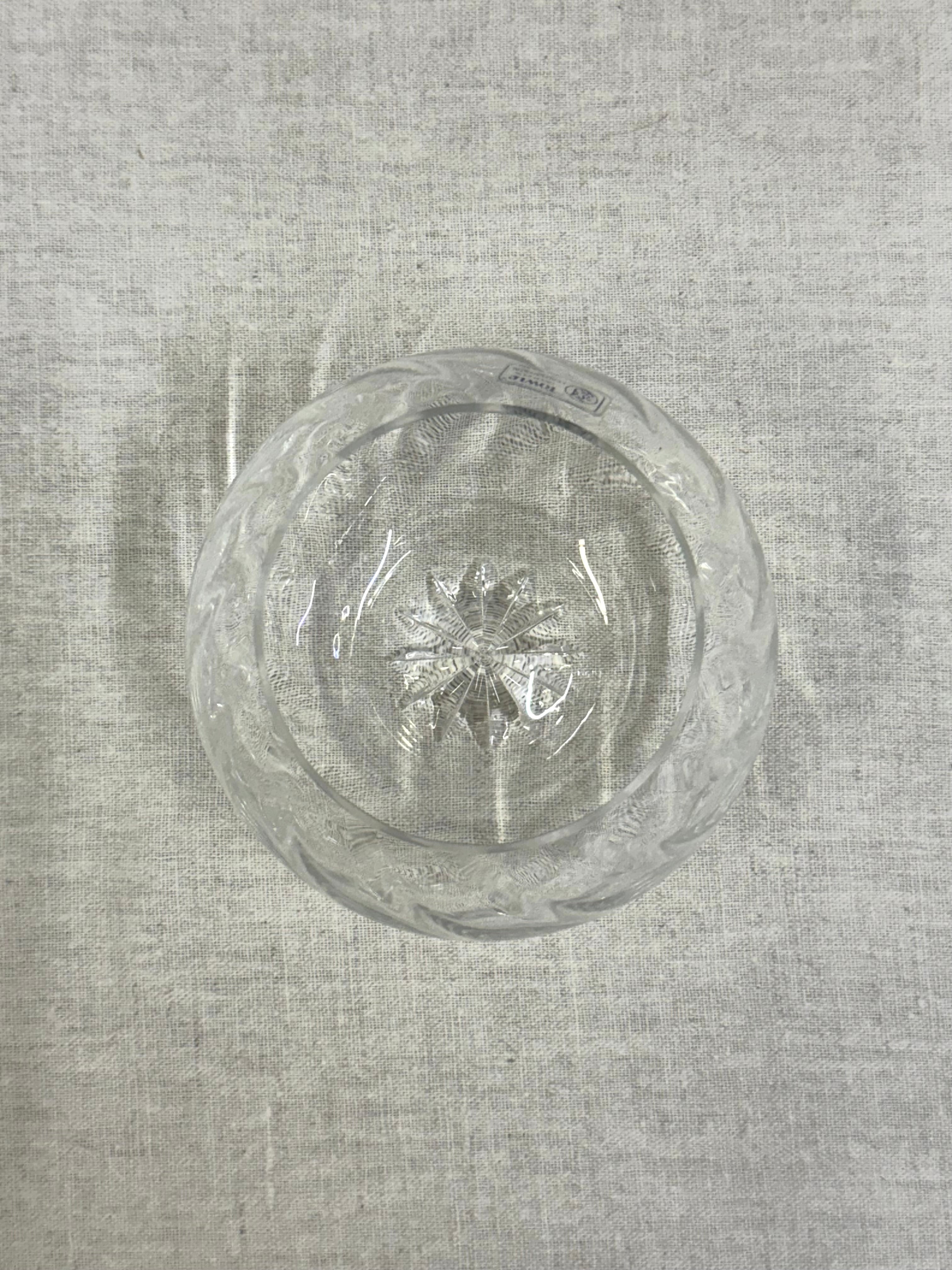 Swirl Crystal Rose Bowl