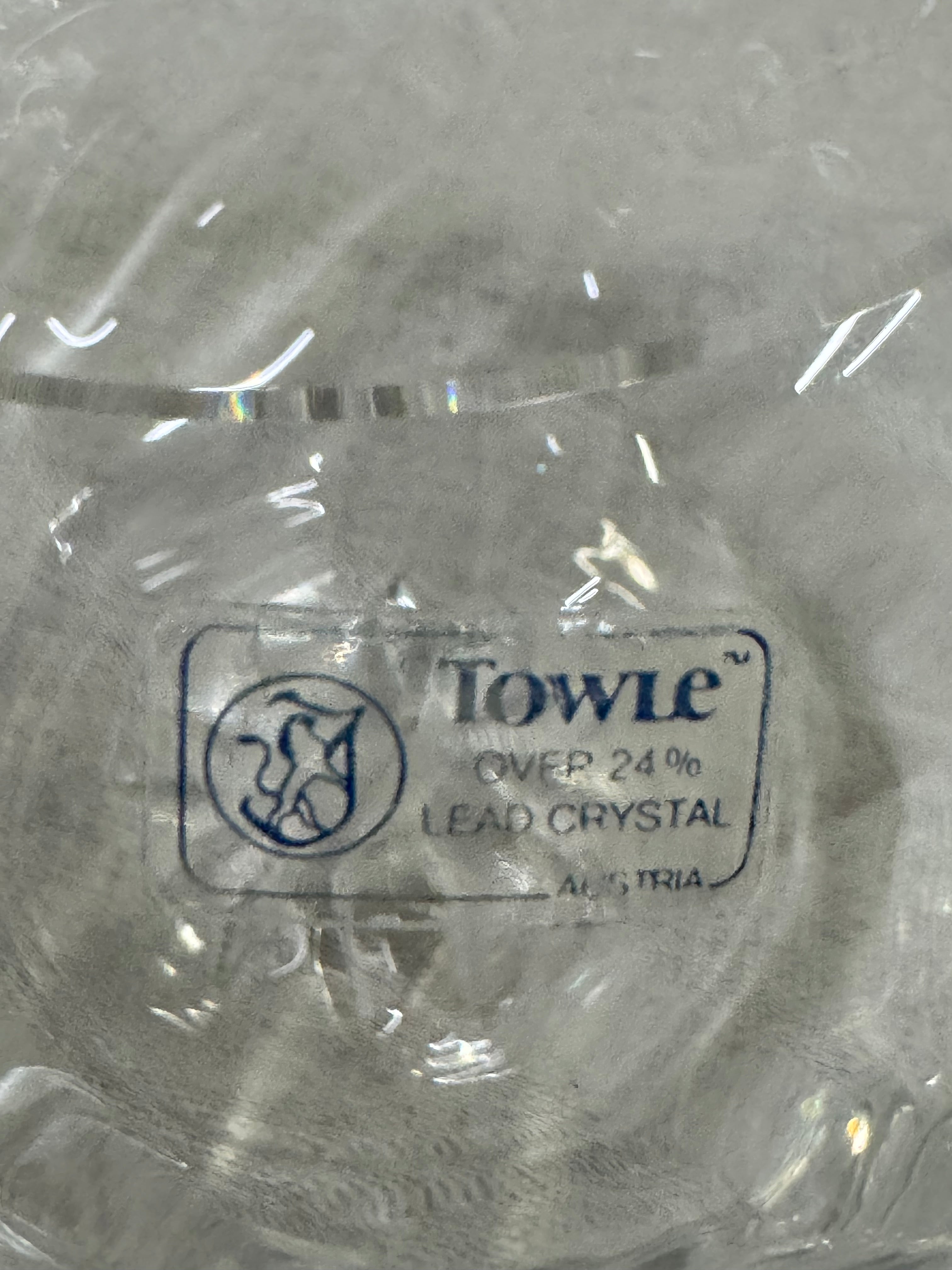 Swirl Crystal Rose Bowl