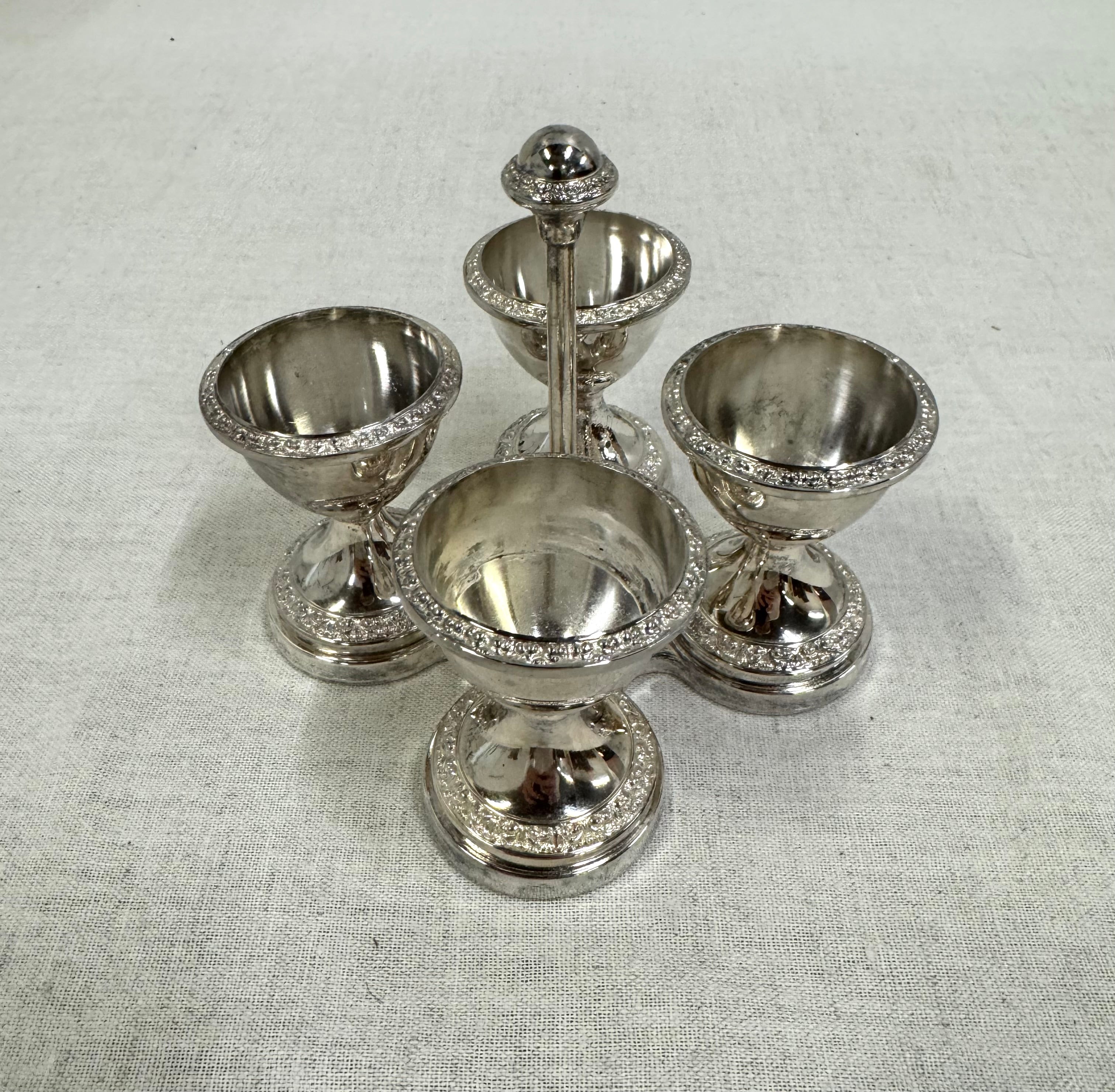 Silverplate Egg Cup Set (non-tarnish)