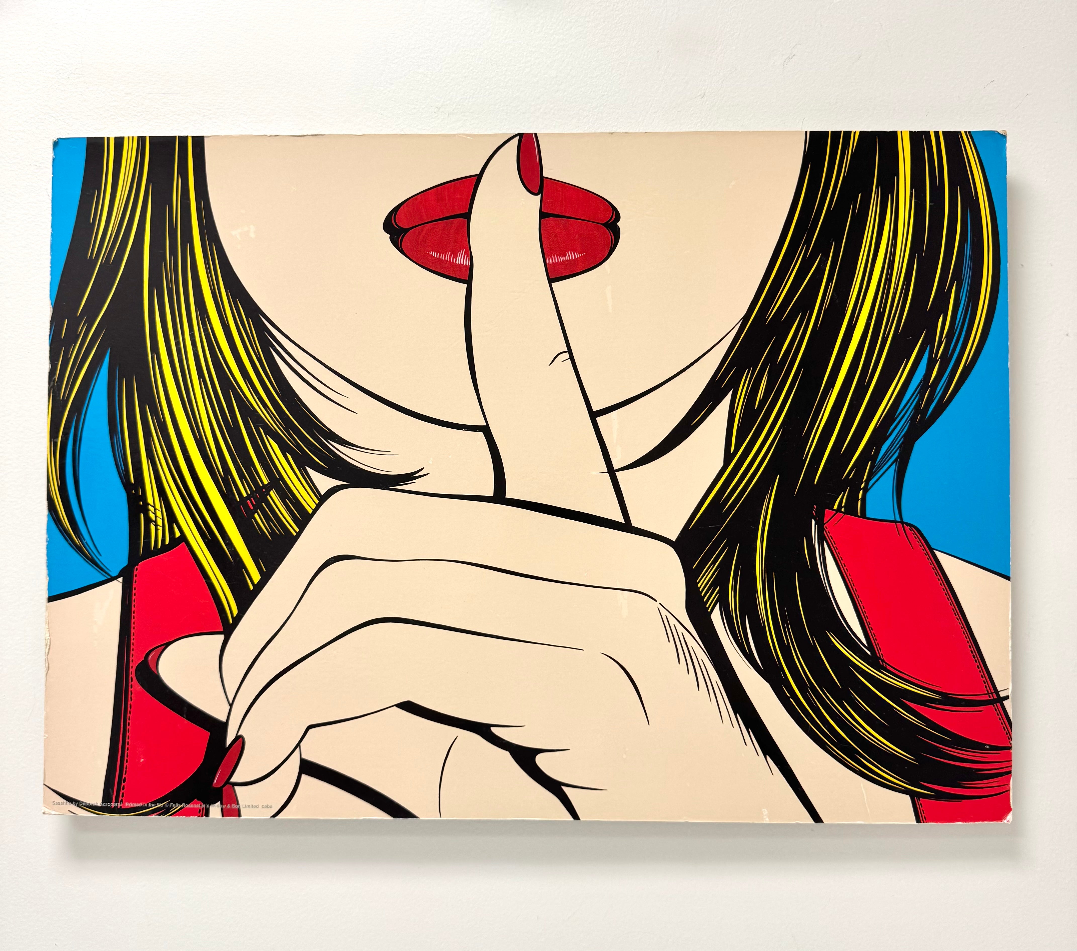 Vintage IKEA 'Sssshhh!' Wall Art