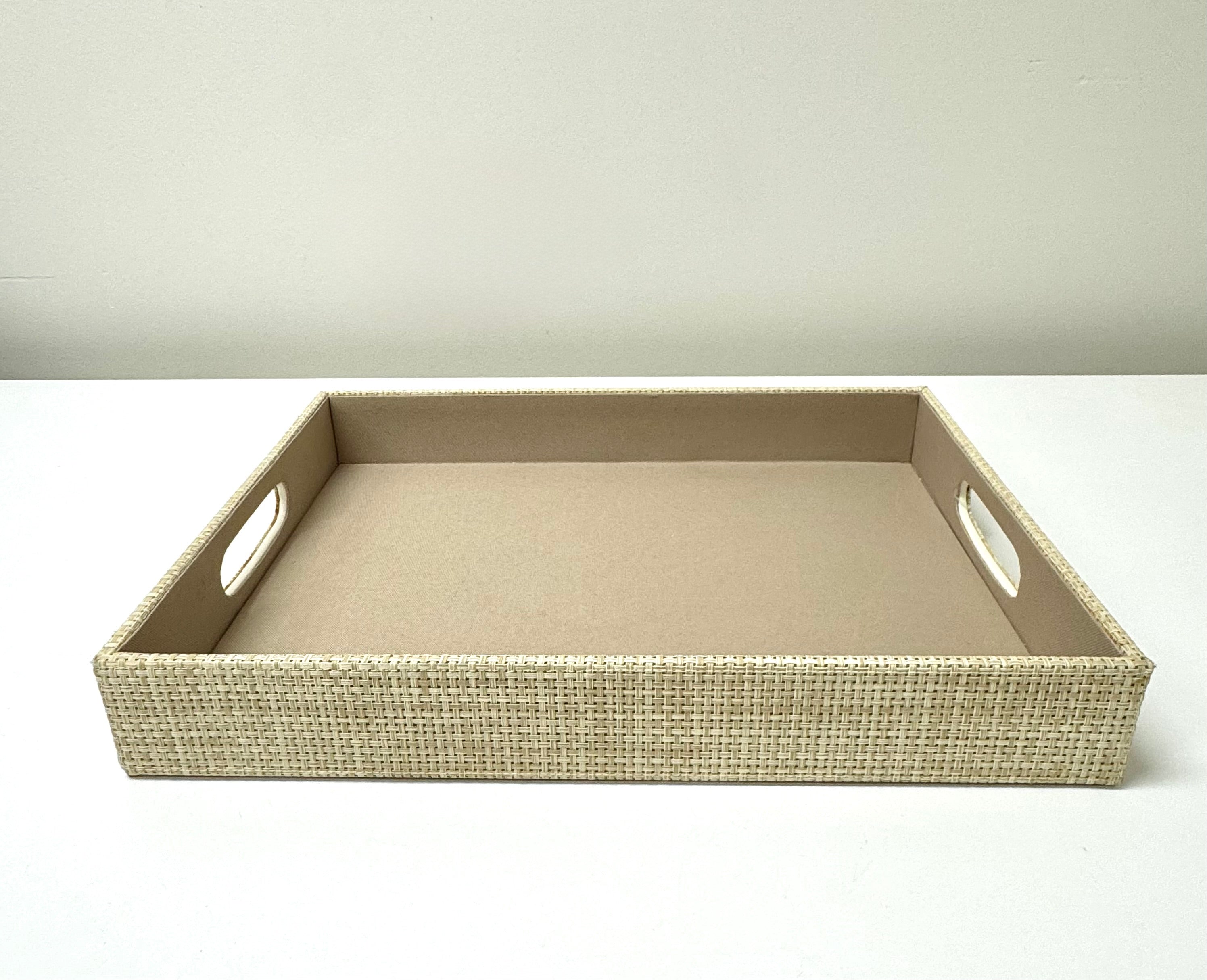 Natural Basketweave Tray