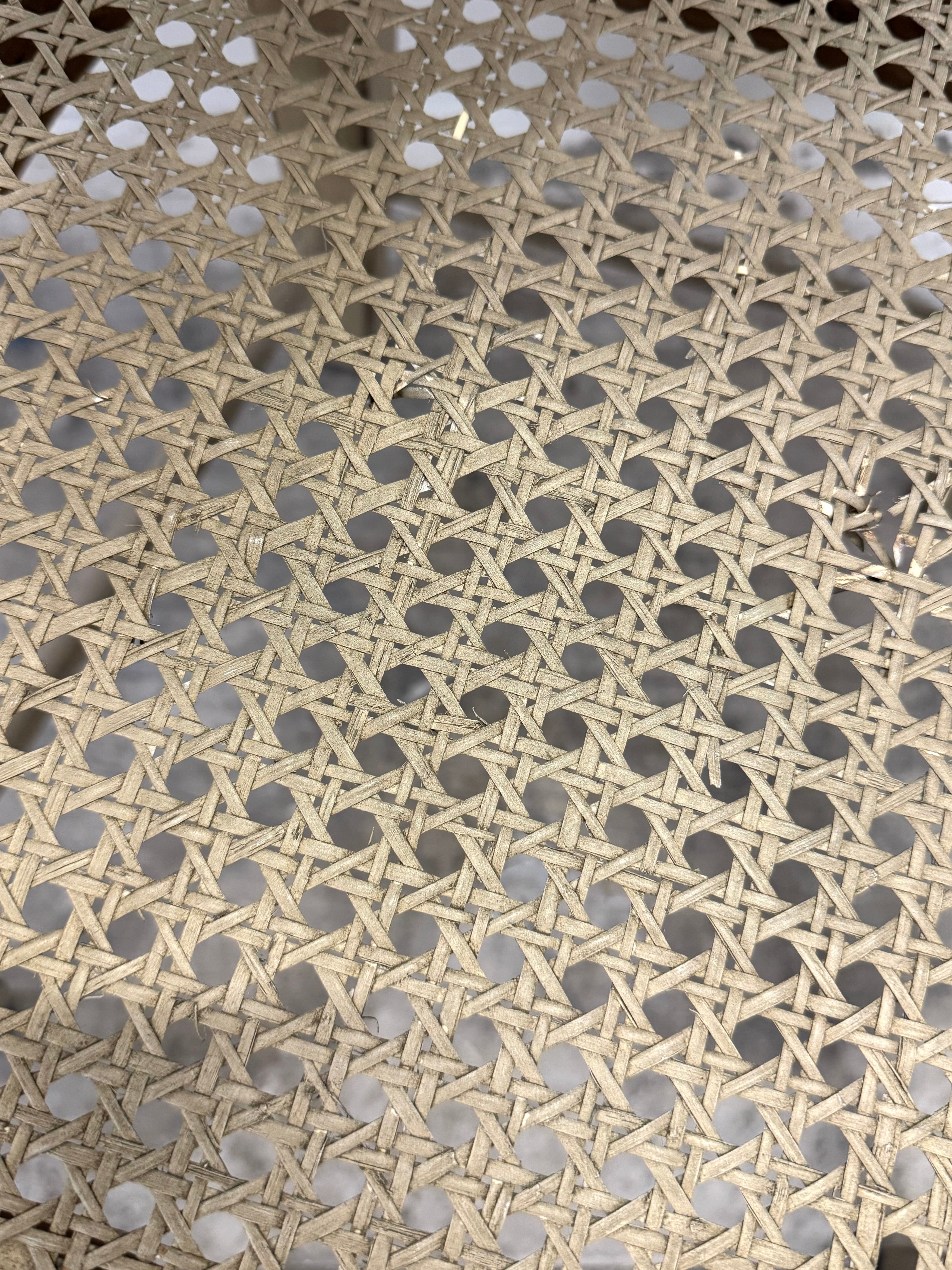 Distressed Cane Arm Chair