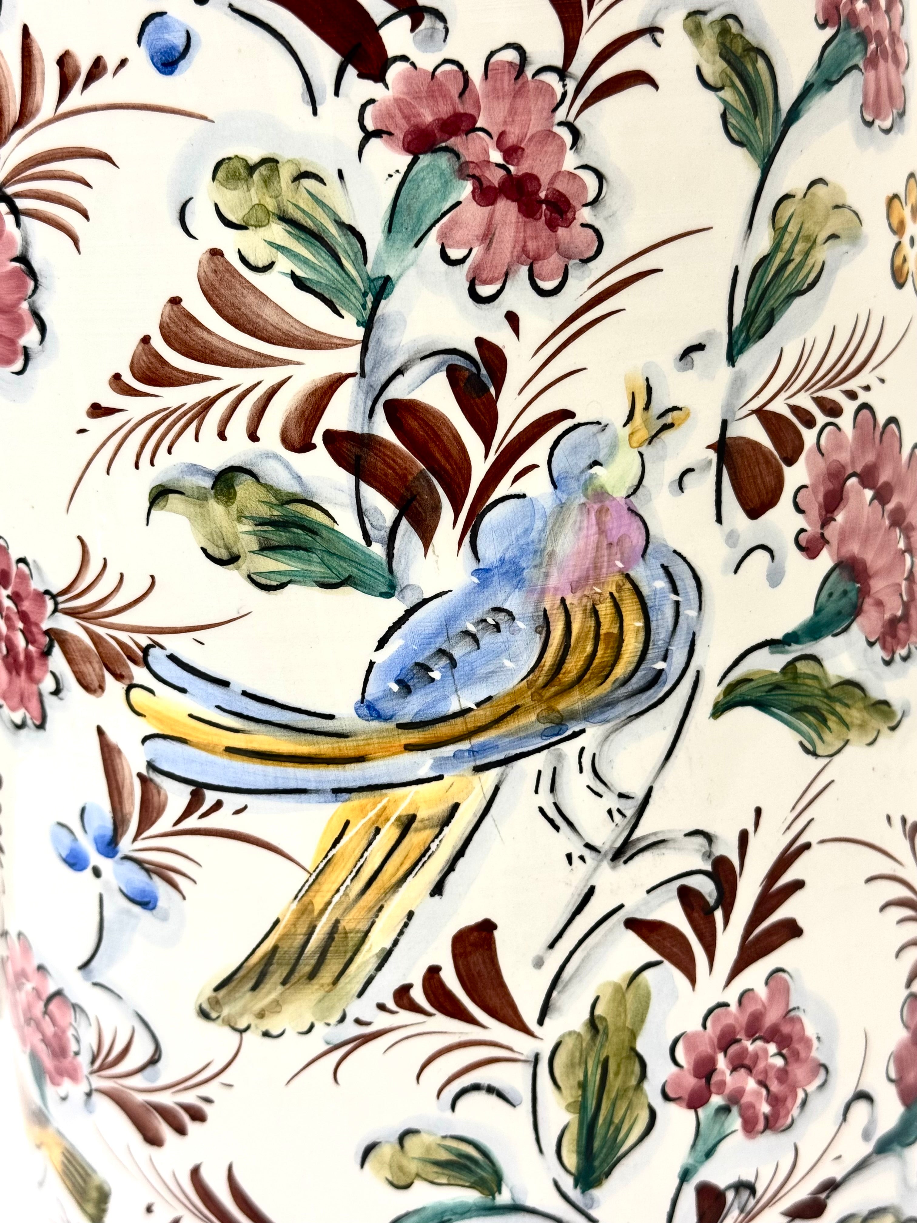 Floral Porcelain Umbrella Stand