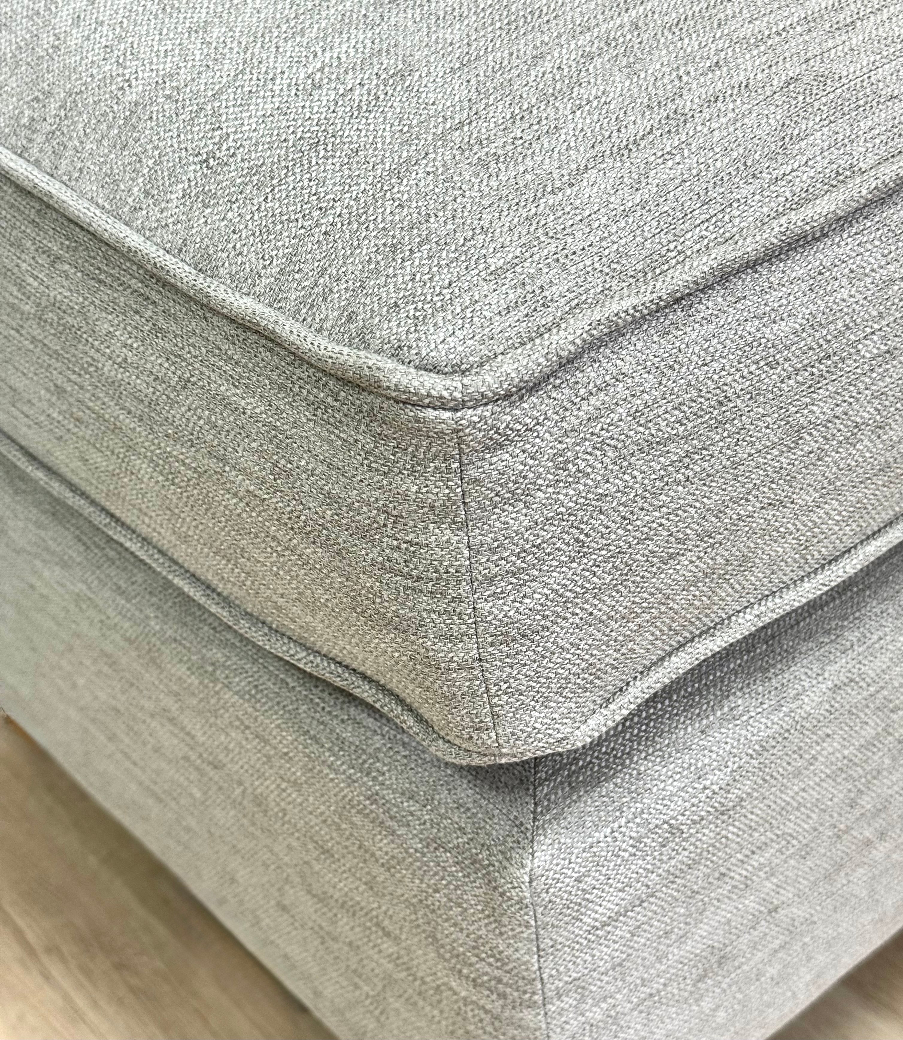 Dove Gray Bench Ottoman