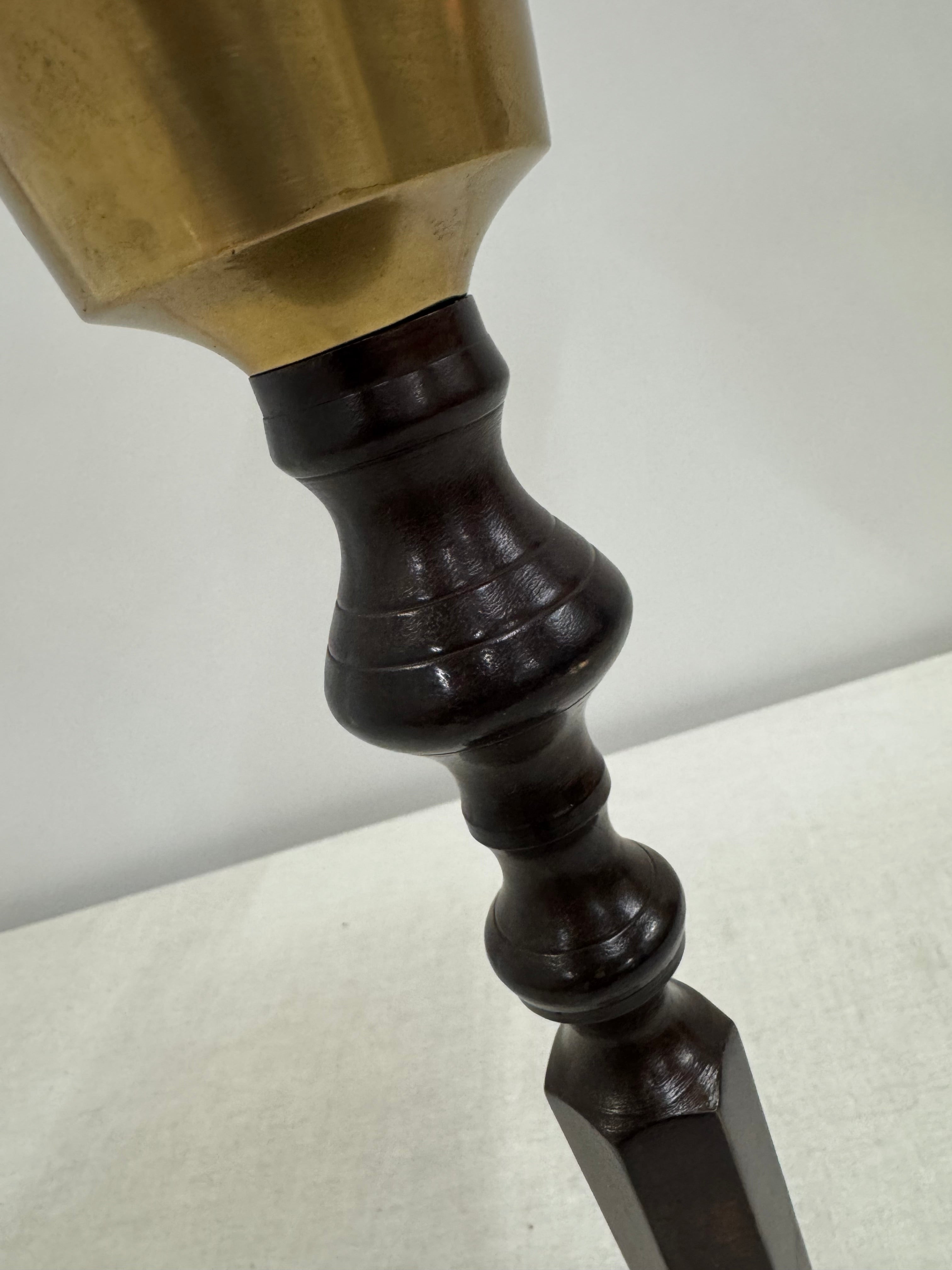 Gold Mosaic Glass Hurricane Candle Holder