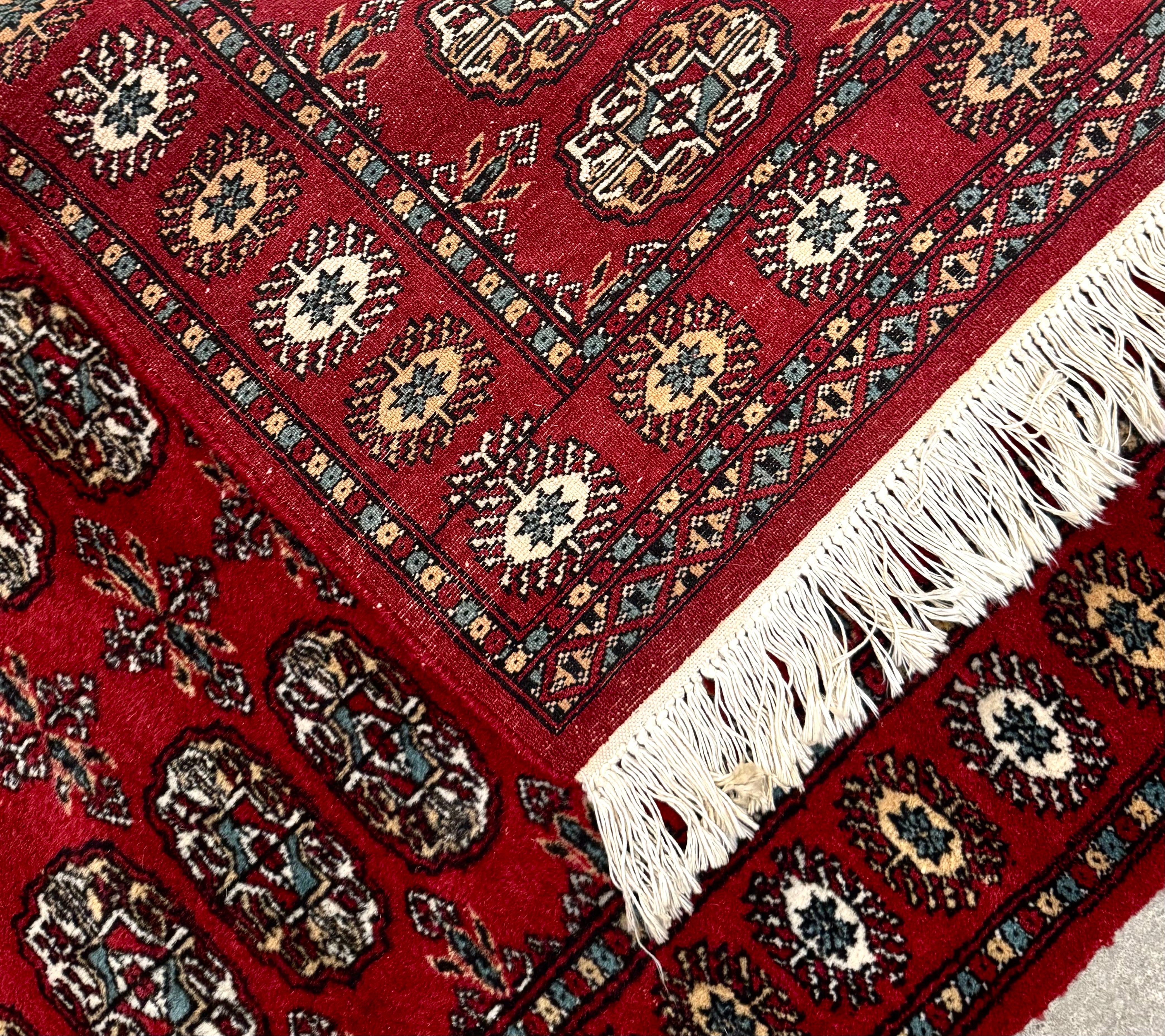 Deep Red Bokhara 31" x 47" Rug
