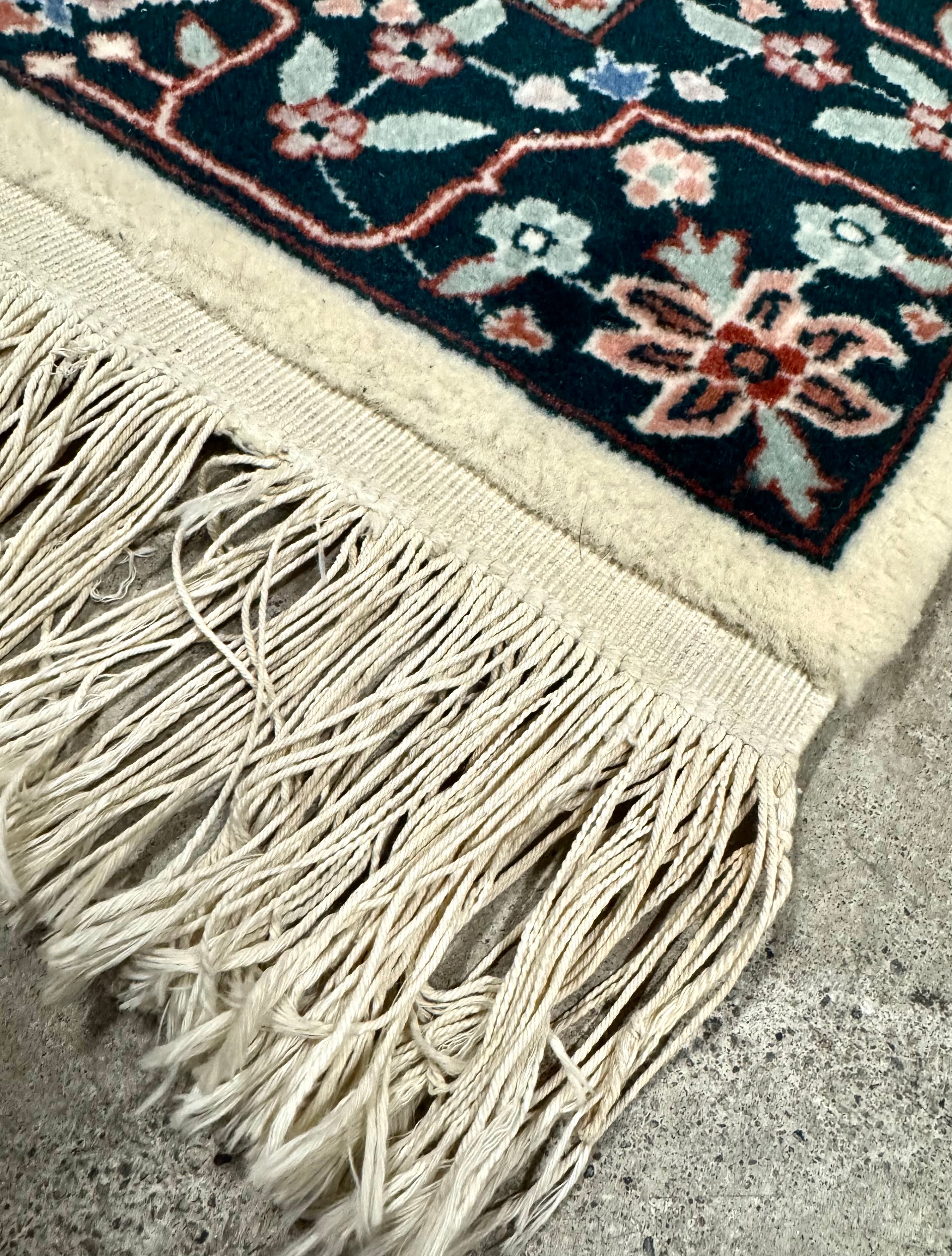 Turkish Oukshak Rose & Teal 37" x 61" Rug