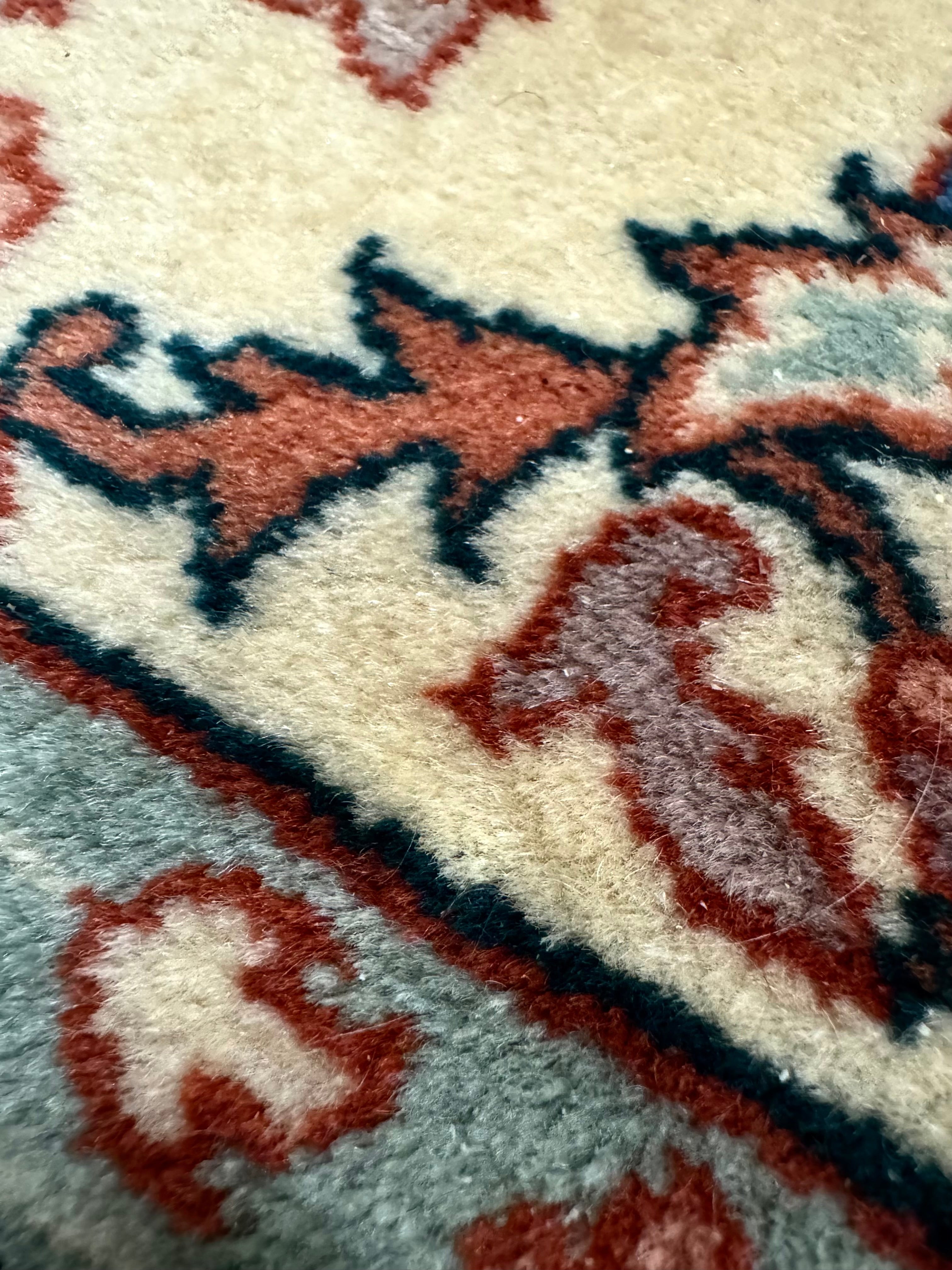 Turkish Oukshak Rose & Teal 37" x 61" Rug
