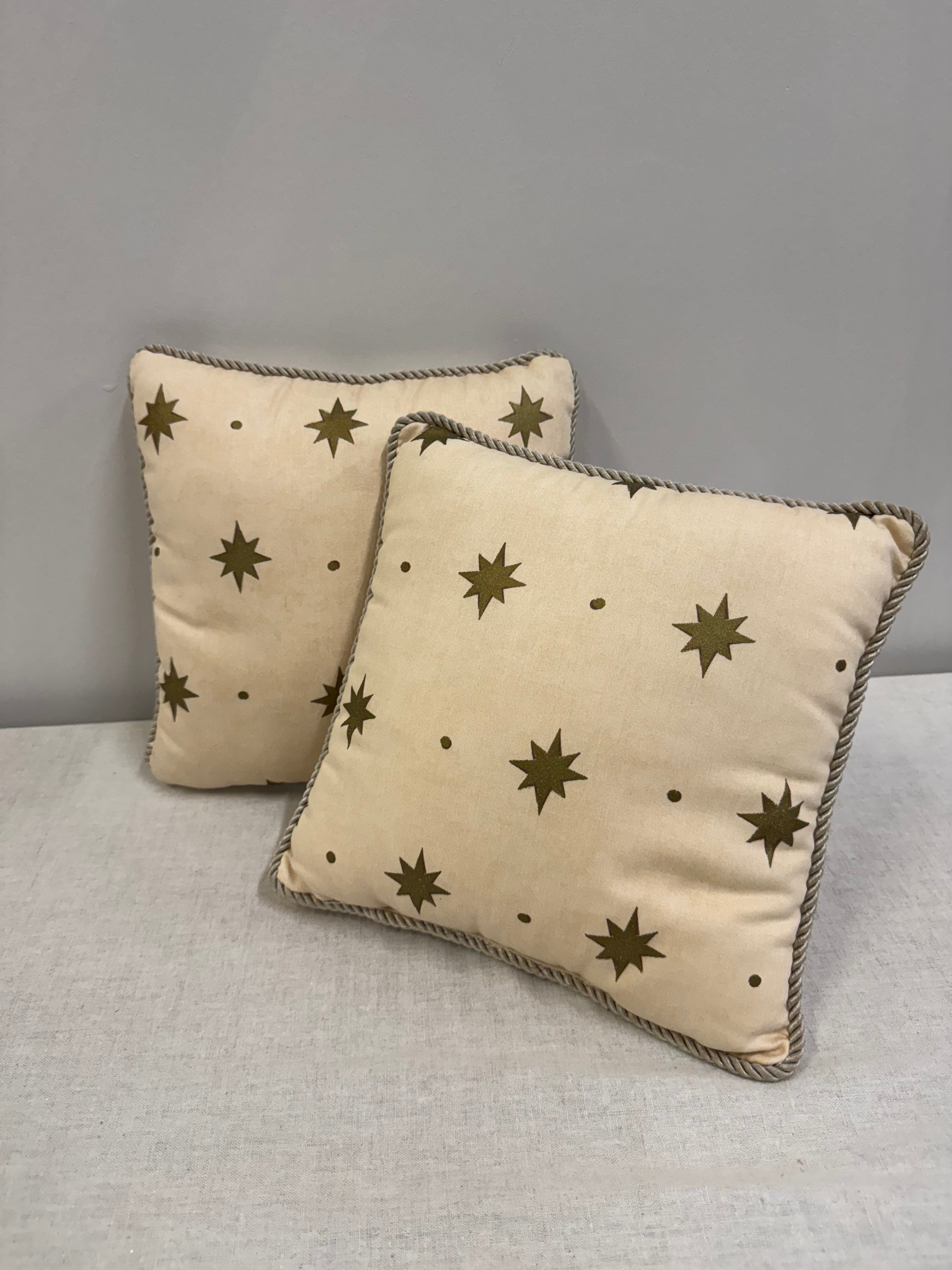 Gold Star 12" Pillows Set of 2
