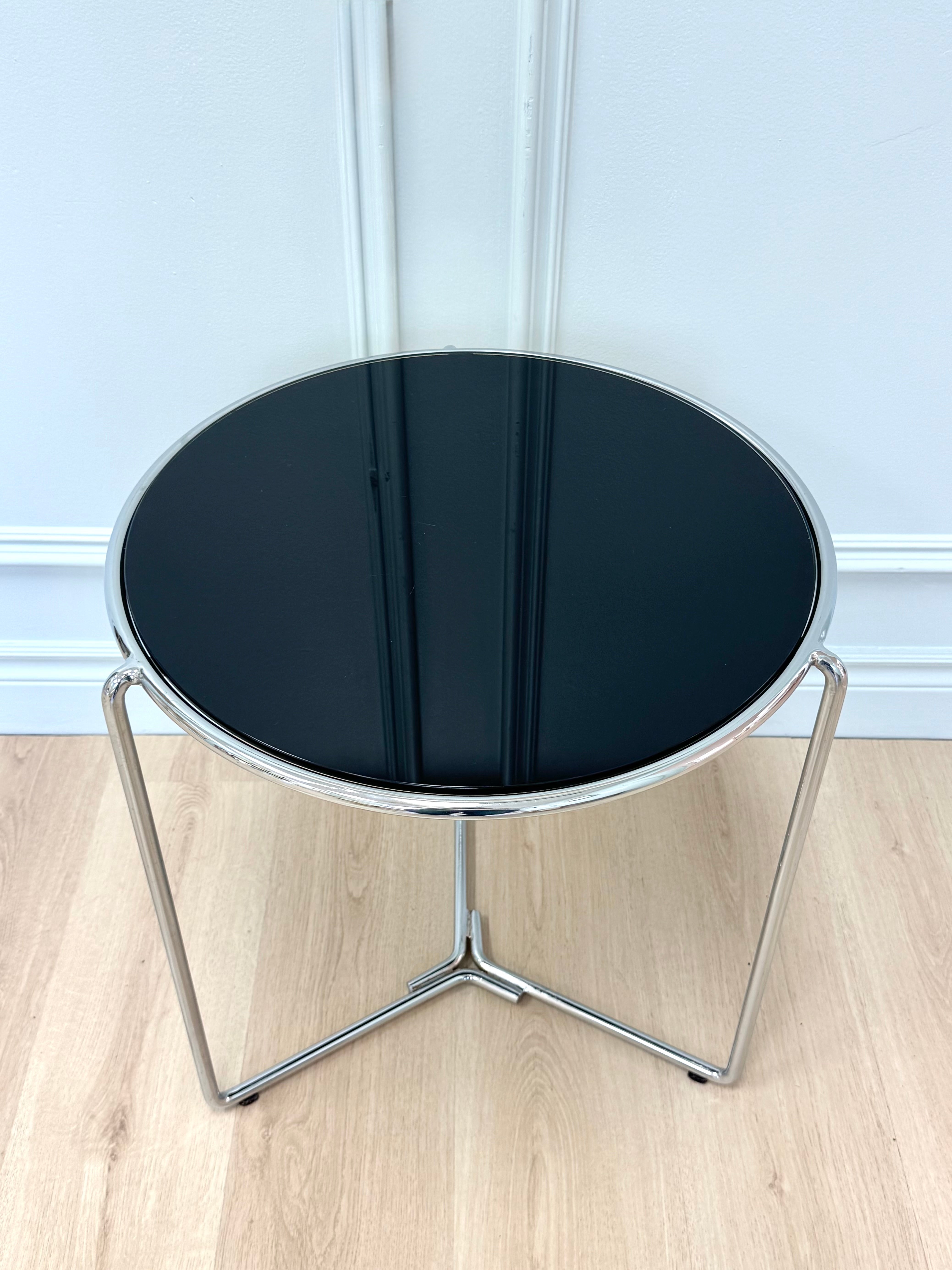 Tubular Chrome Side Table