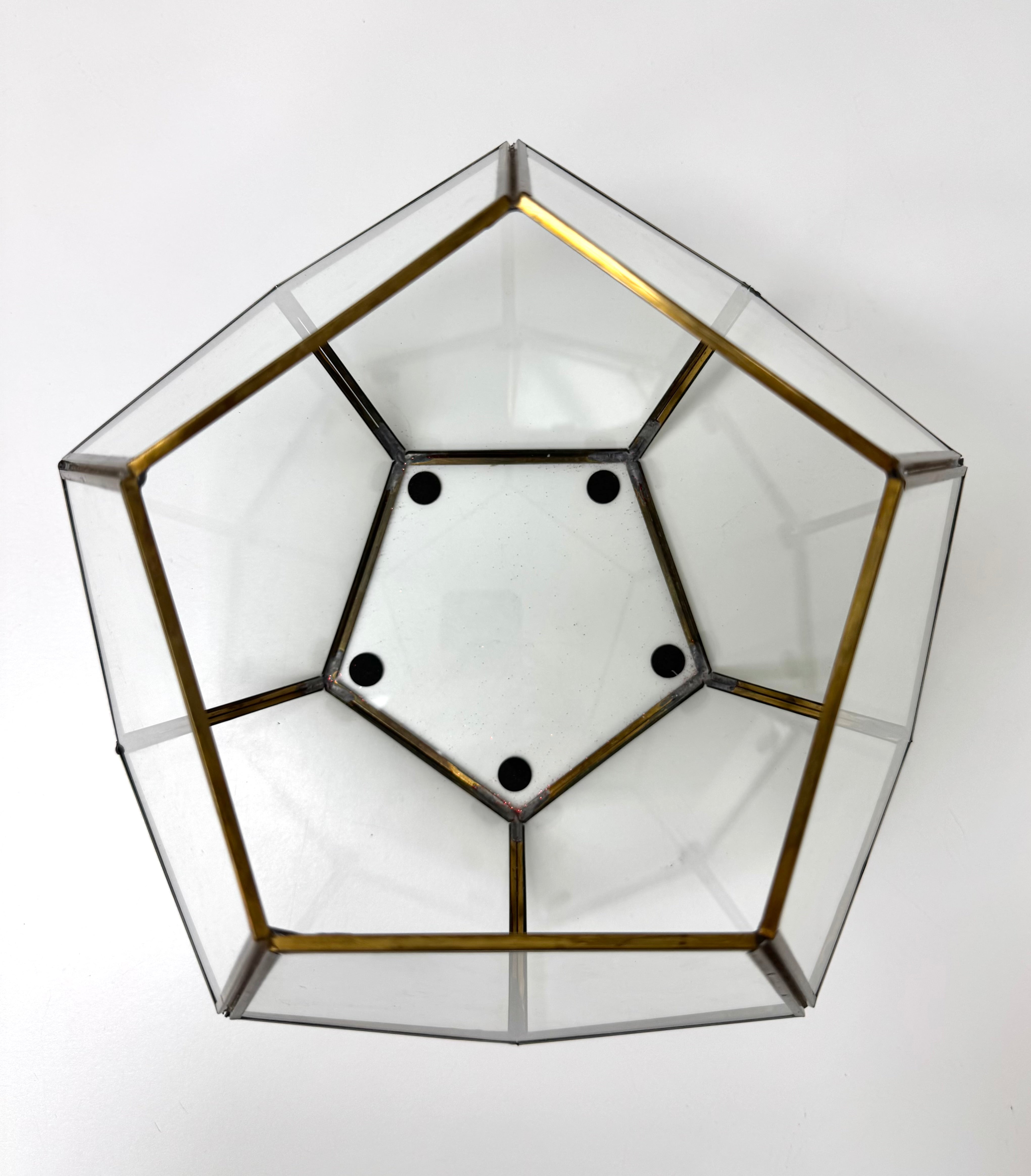 Brass-framed Geometric Terrarium