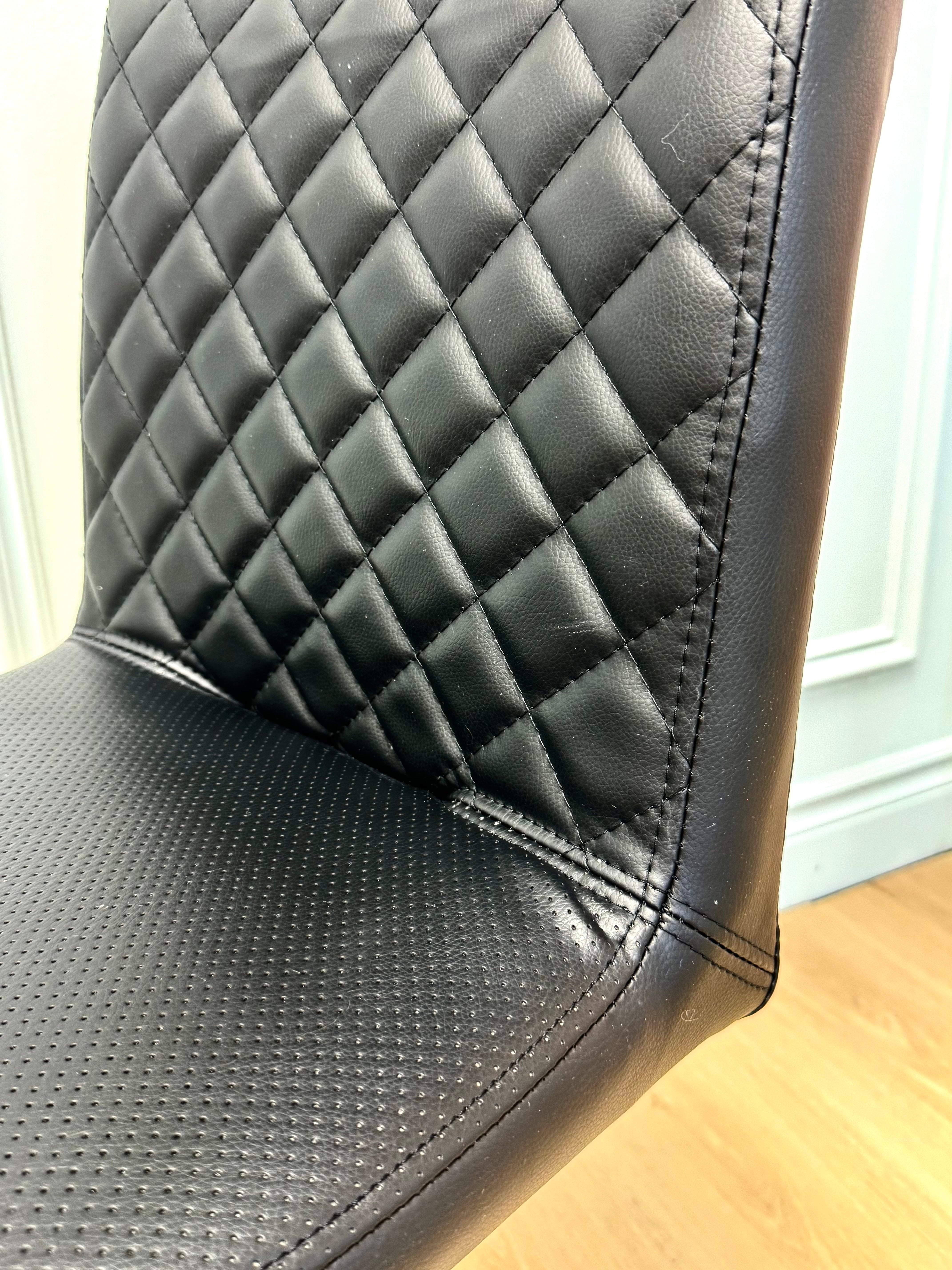 NEW Quilted Faux Leather Desk Chair