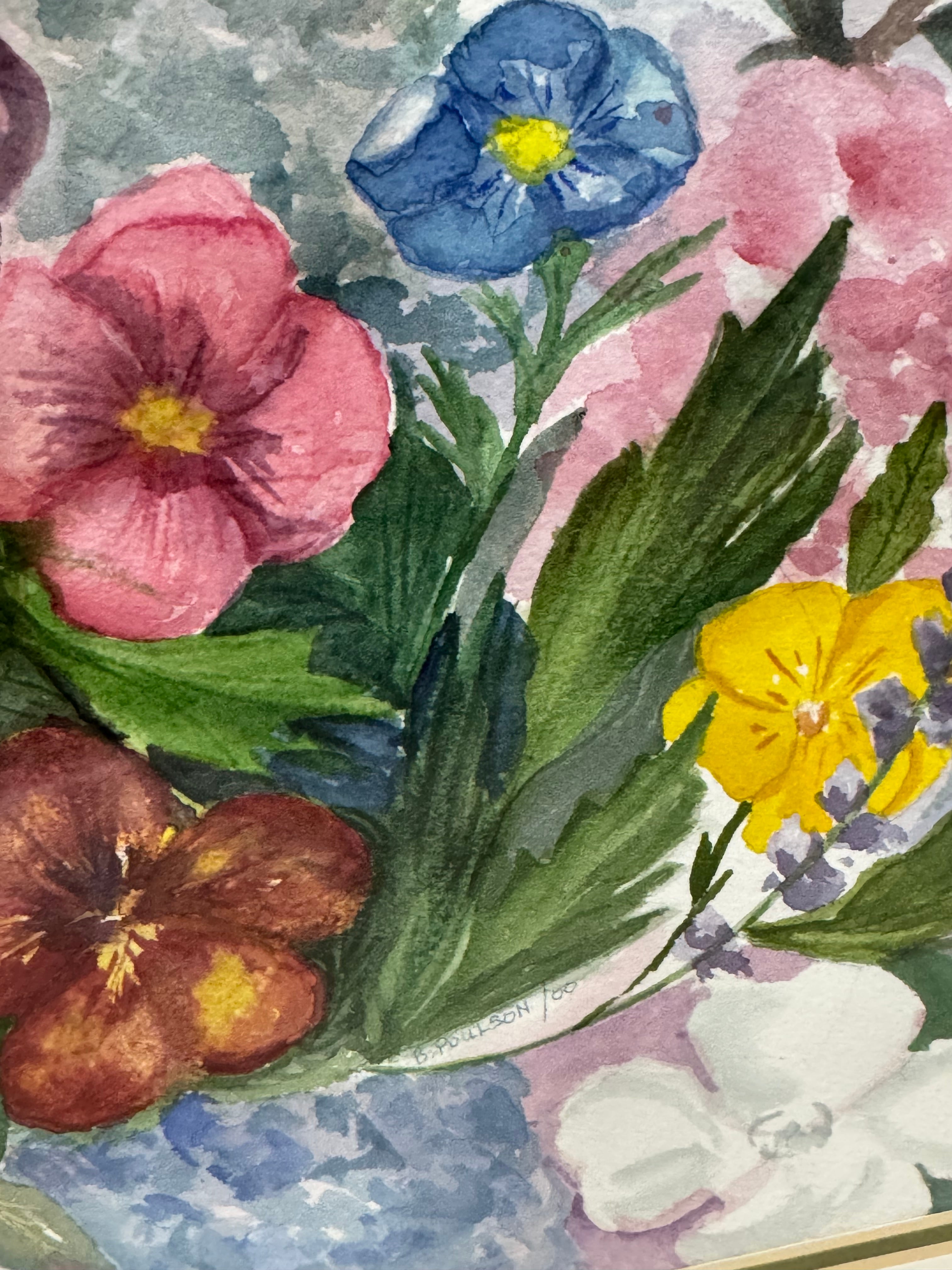 'Pansies' Original Watercolour