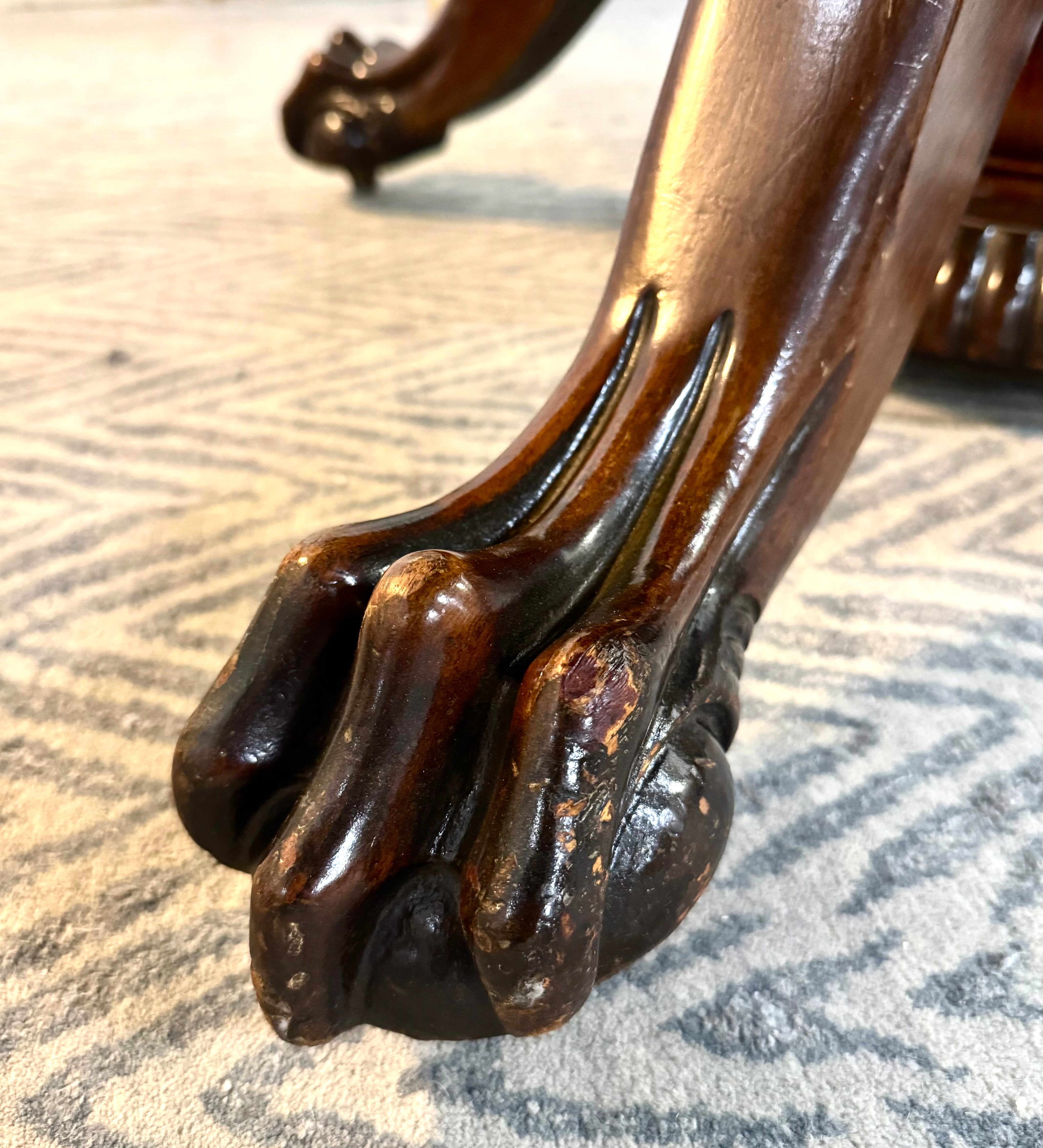 Antique Mahogany 48" Pedestal Table
