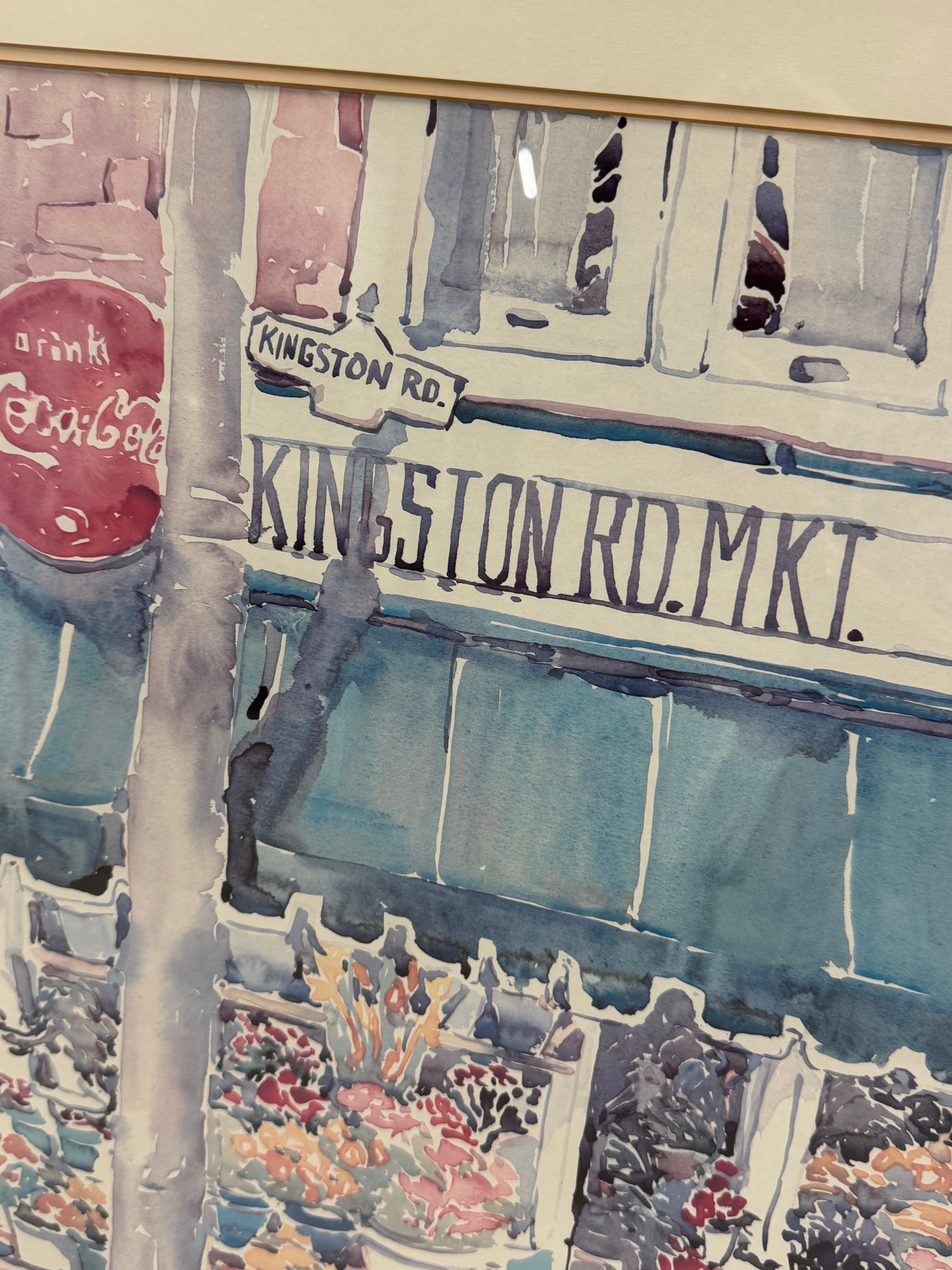'Kingston Rd. Market' Original Watercolour