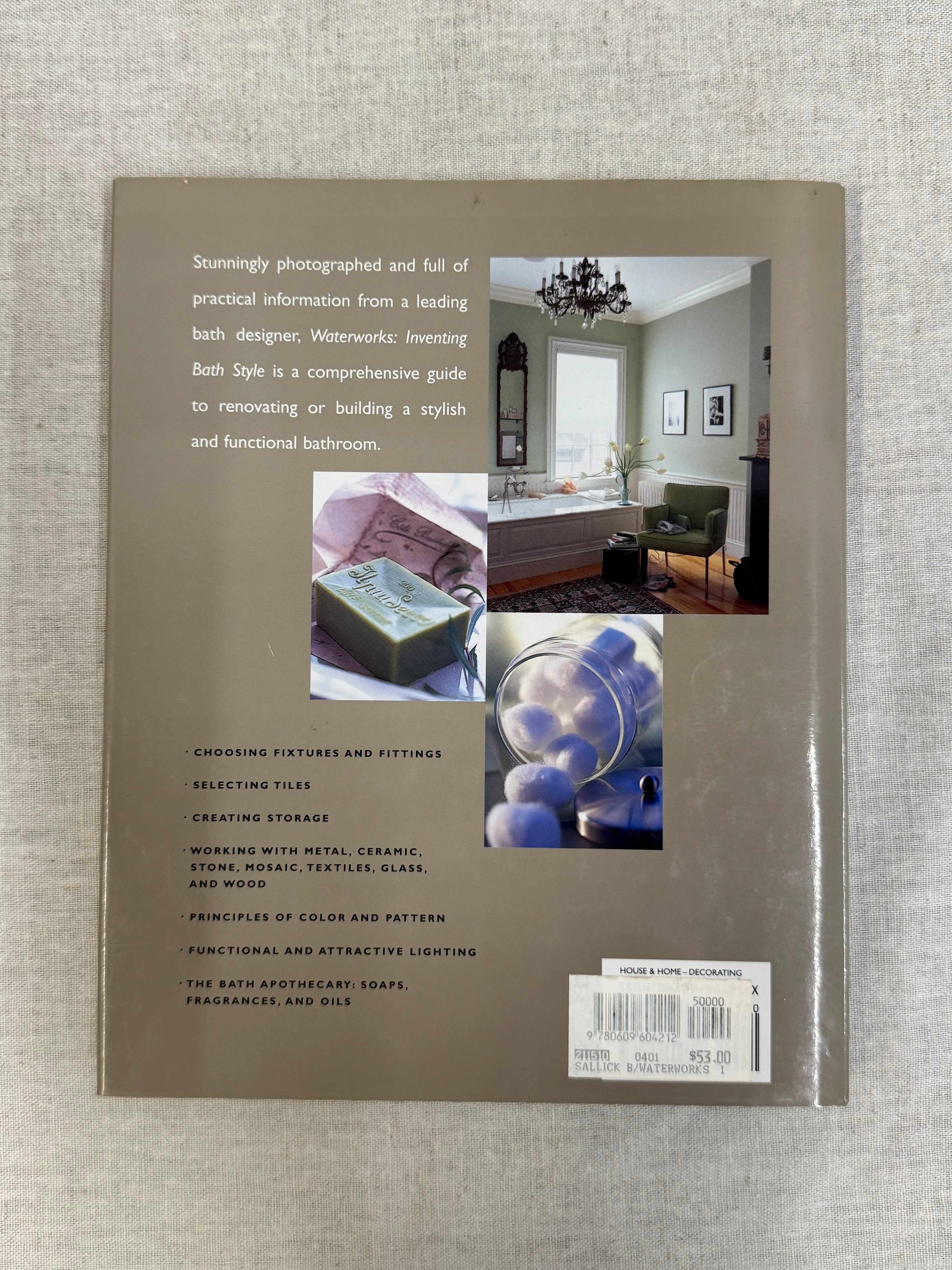 'Waterworks Inventing Bath Style' Hardcover