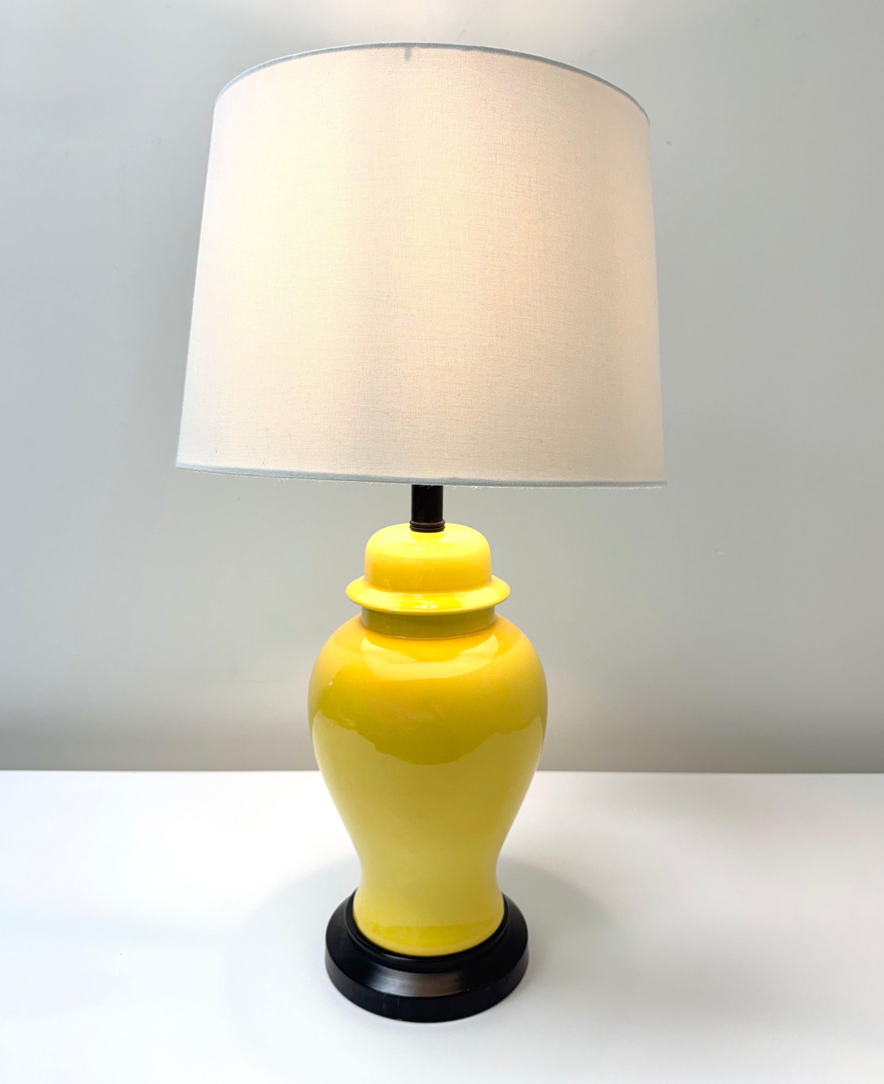 Sunshine Yellow Urn Lamp