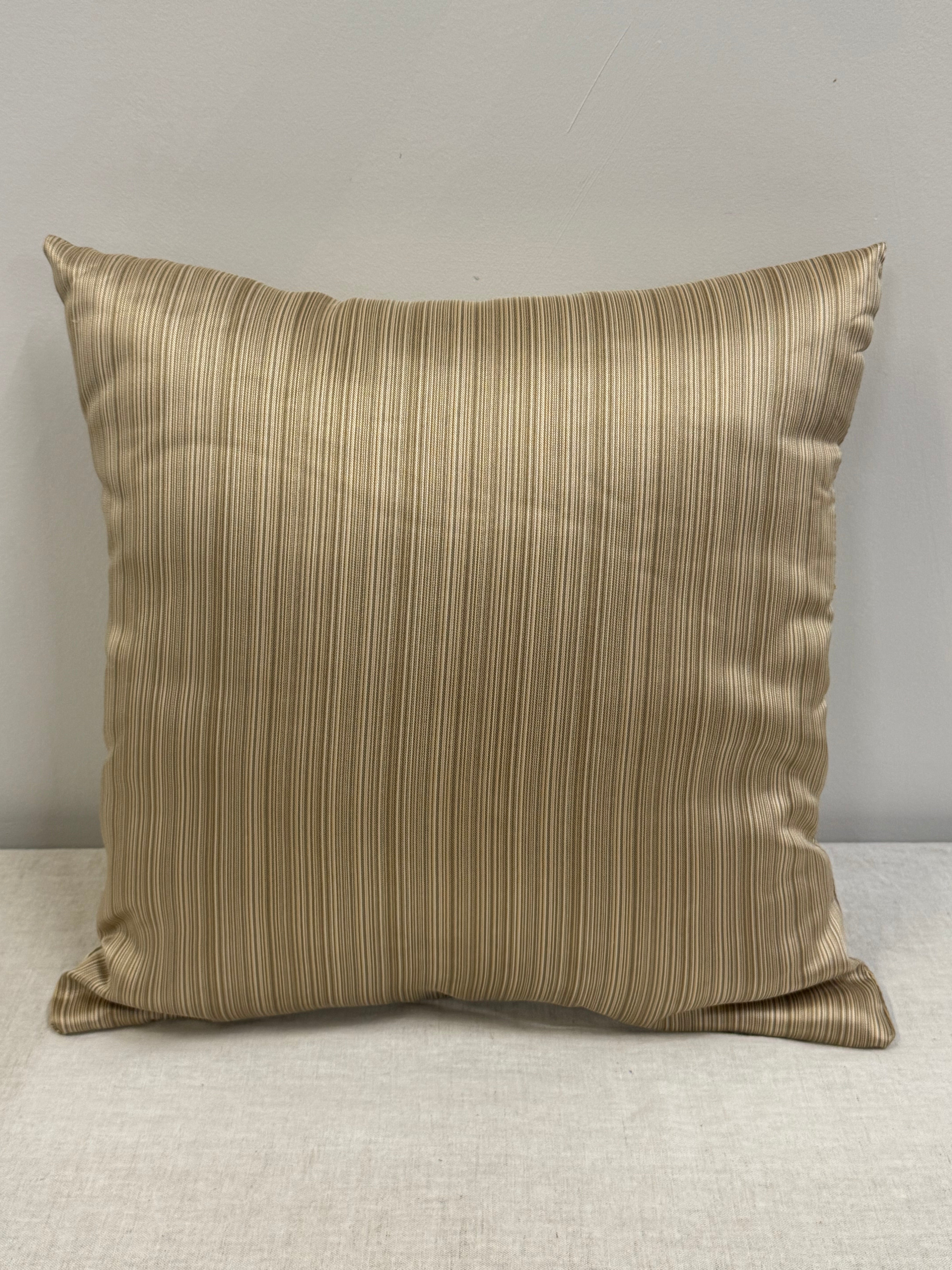 Coffee Thin Stripe 19" Pillow
