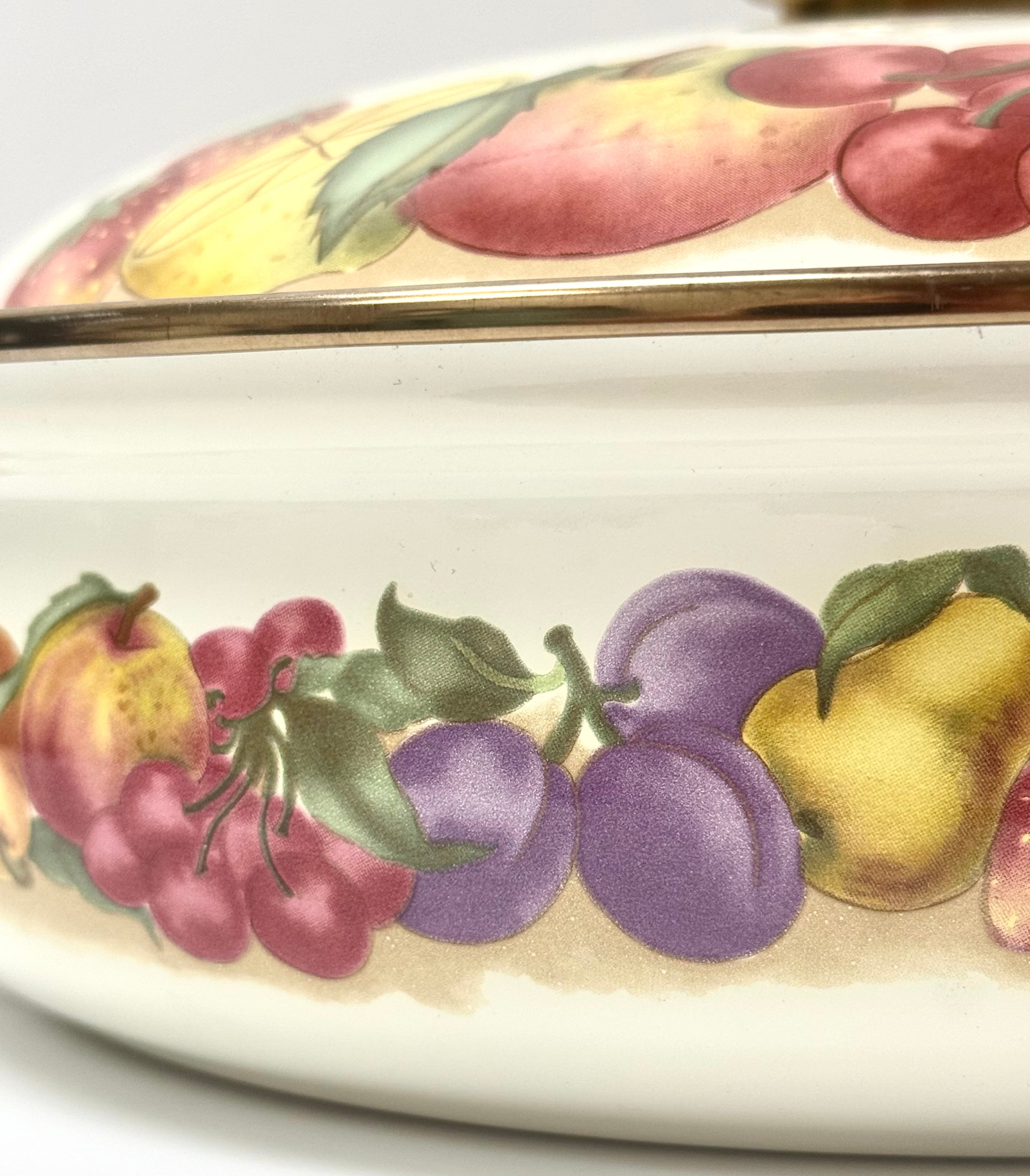 Vintage 'Orchard Royale' 2.5QT. Dutch Oven