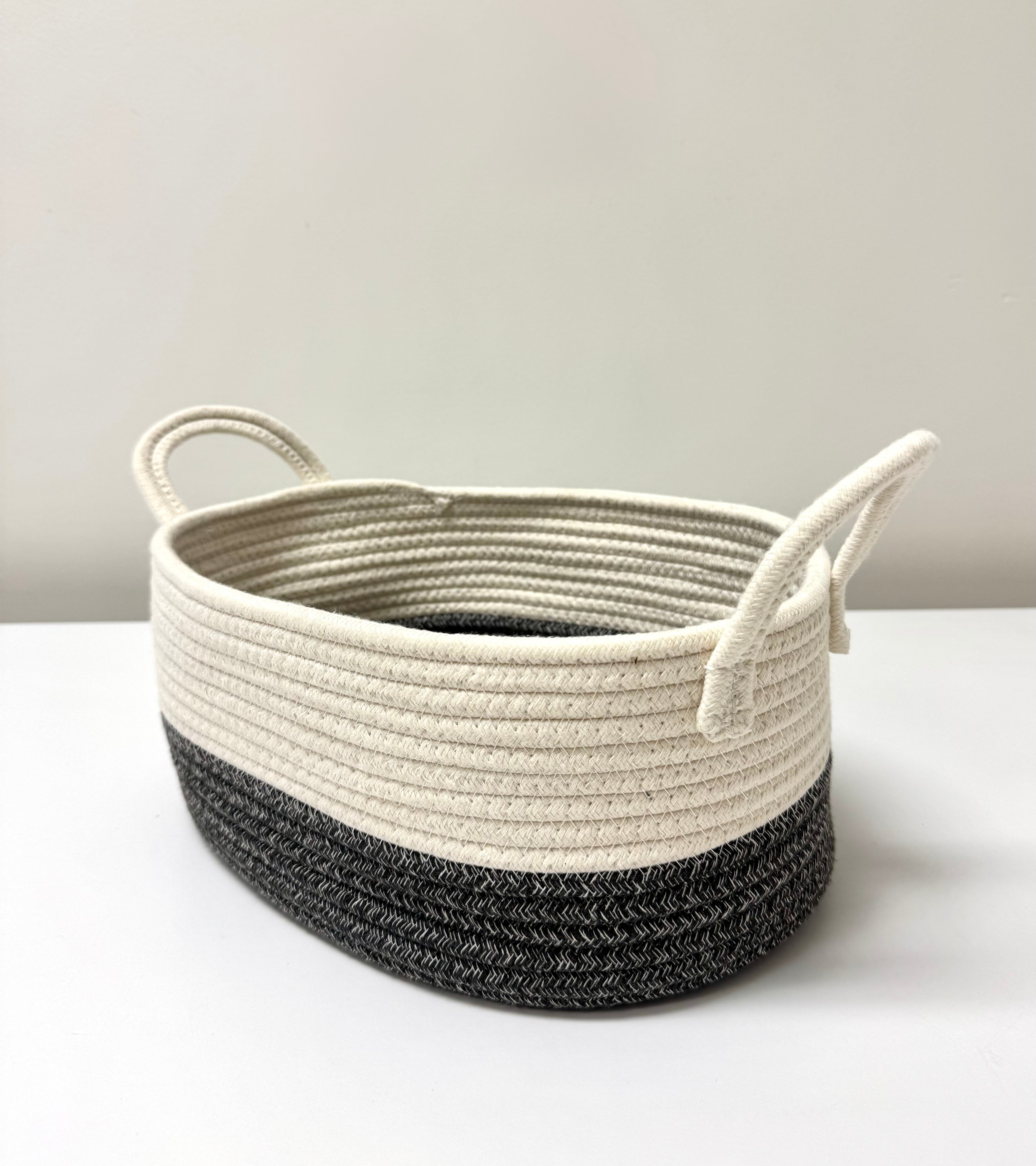 Woven Rope 13" Oblong Basket