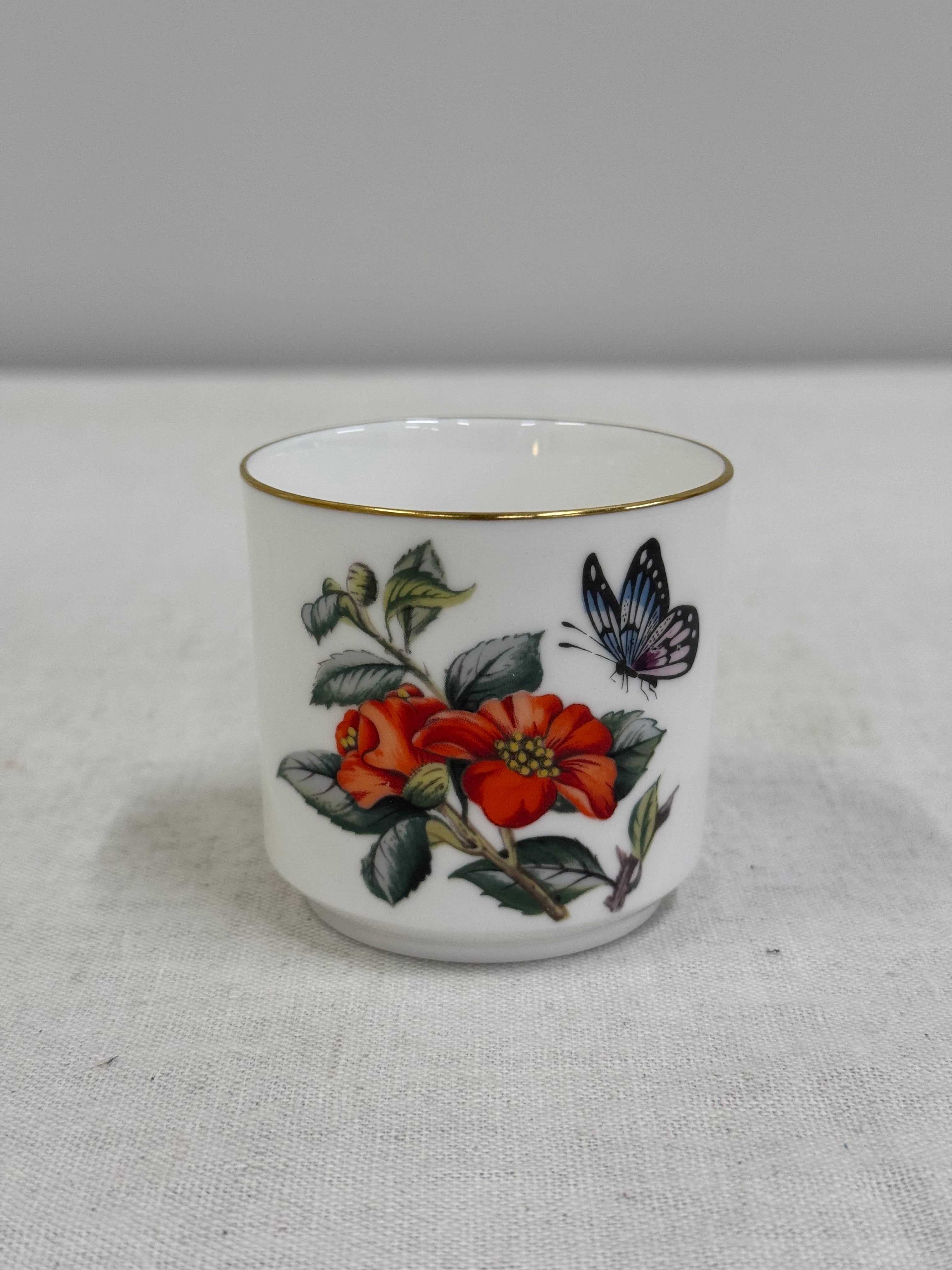 ROYAL WORCESTER Floral Toothpick Holder