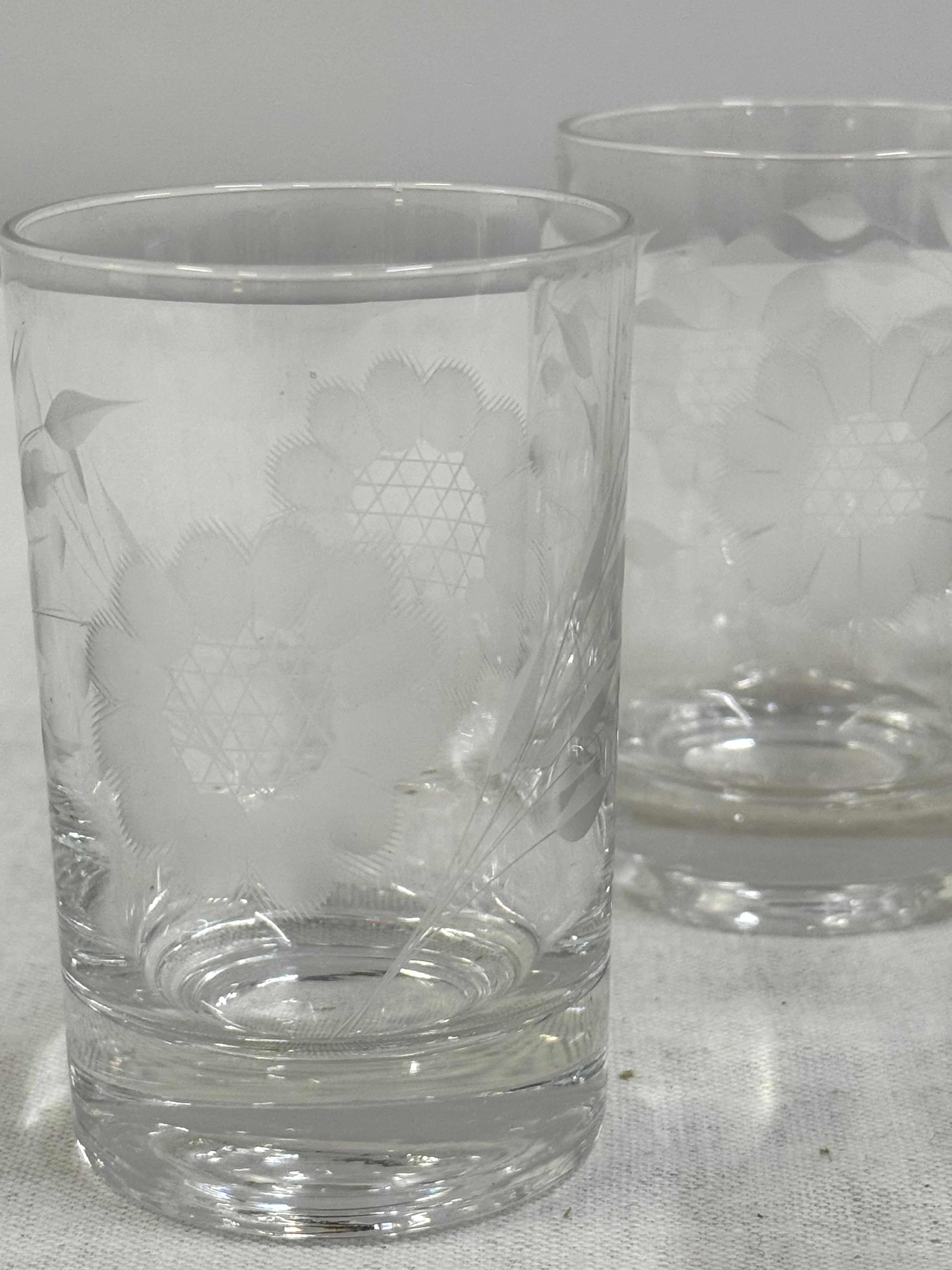 Cornflower Small Juice Glasses Set of 8