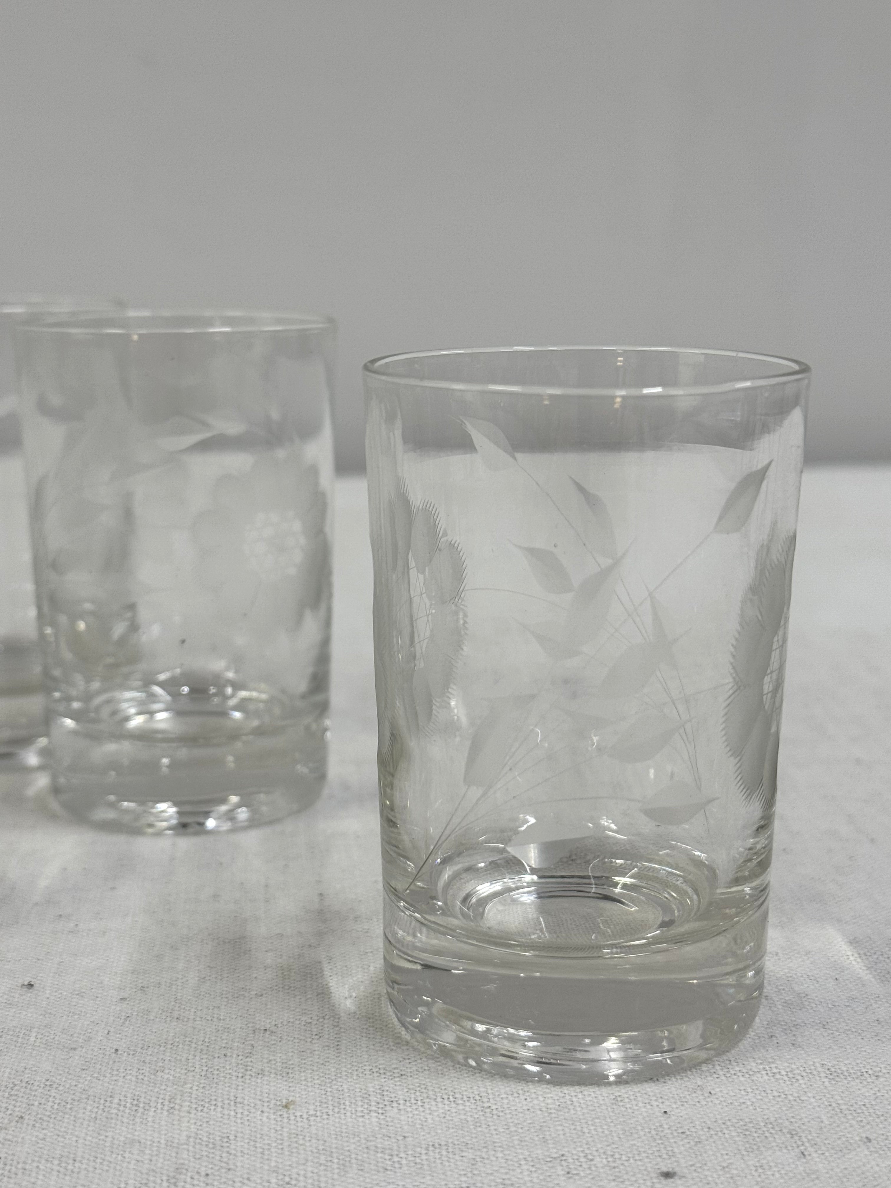 Cornflower Small Juice Glasses Set of 8