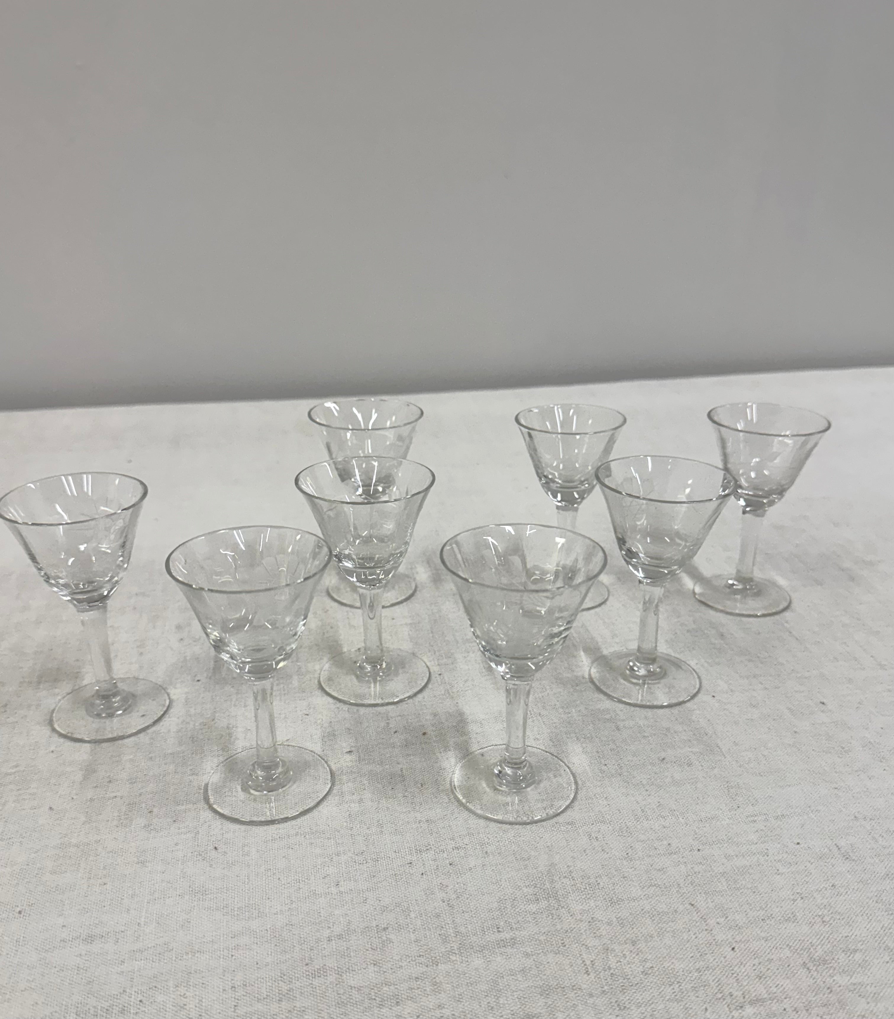 Cornflower Cordial Glasses Set of 8