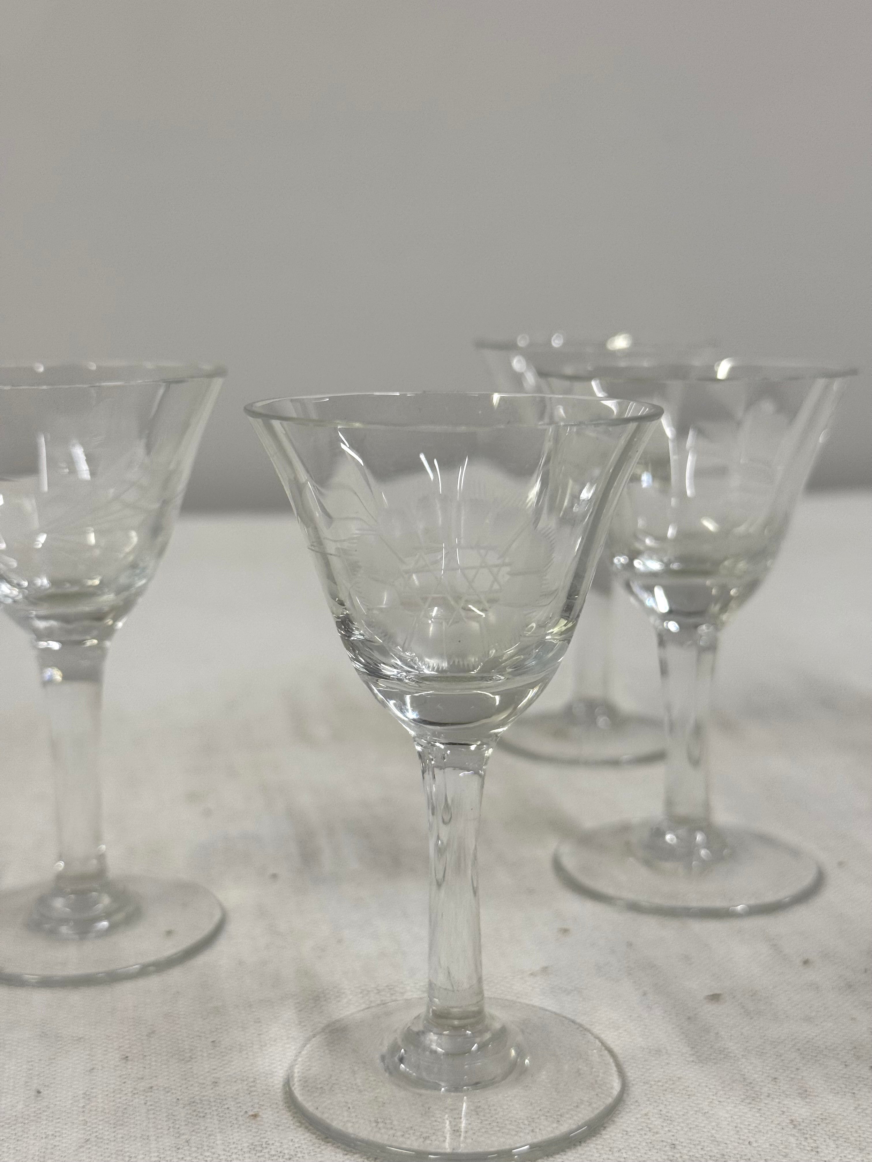 Cornflower Cordial Glasses Set of 8