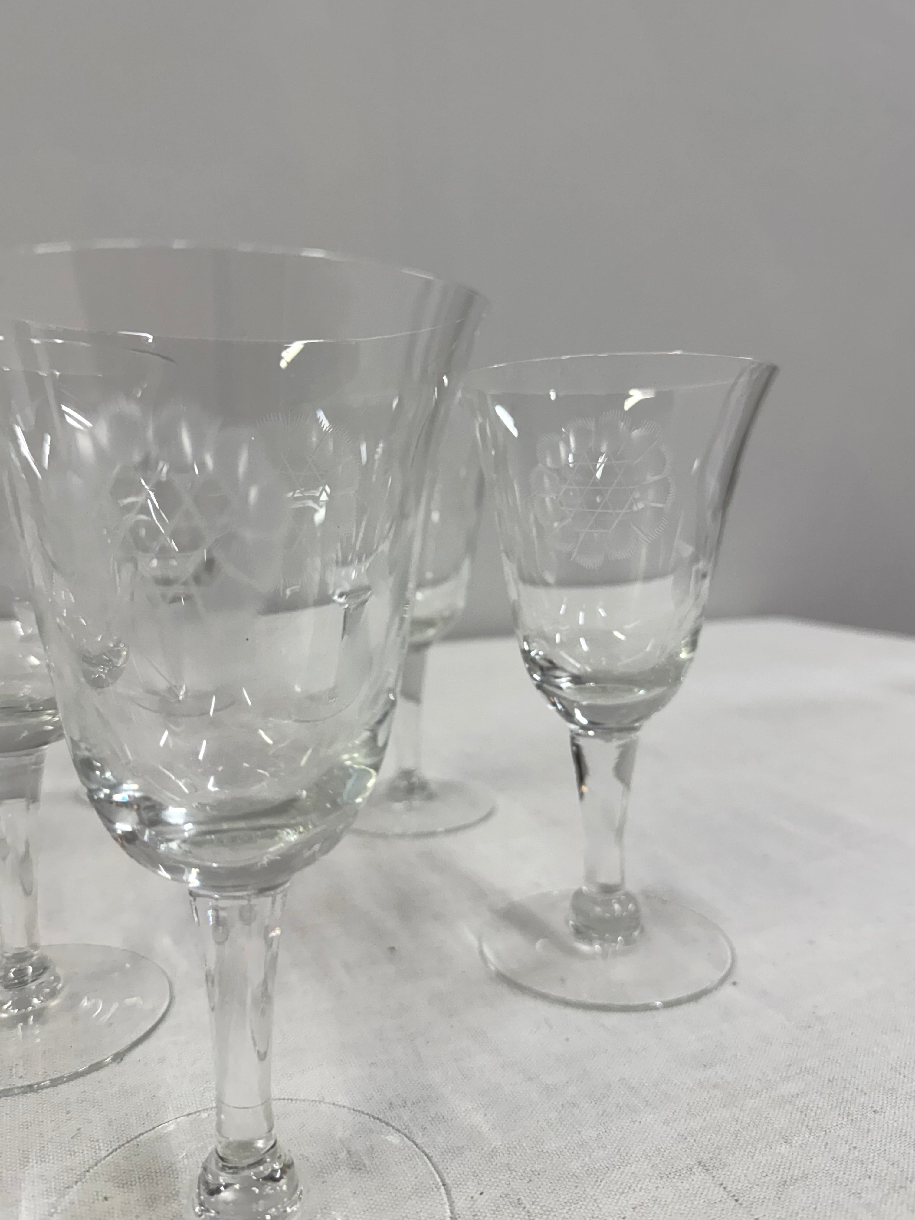 Cornflower Water Goblets Set of 7
