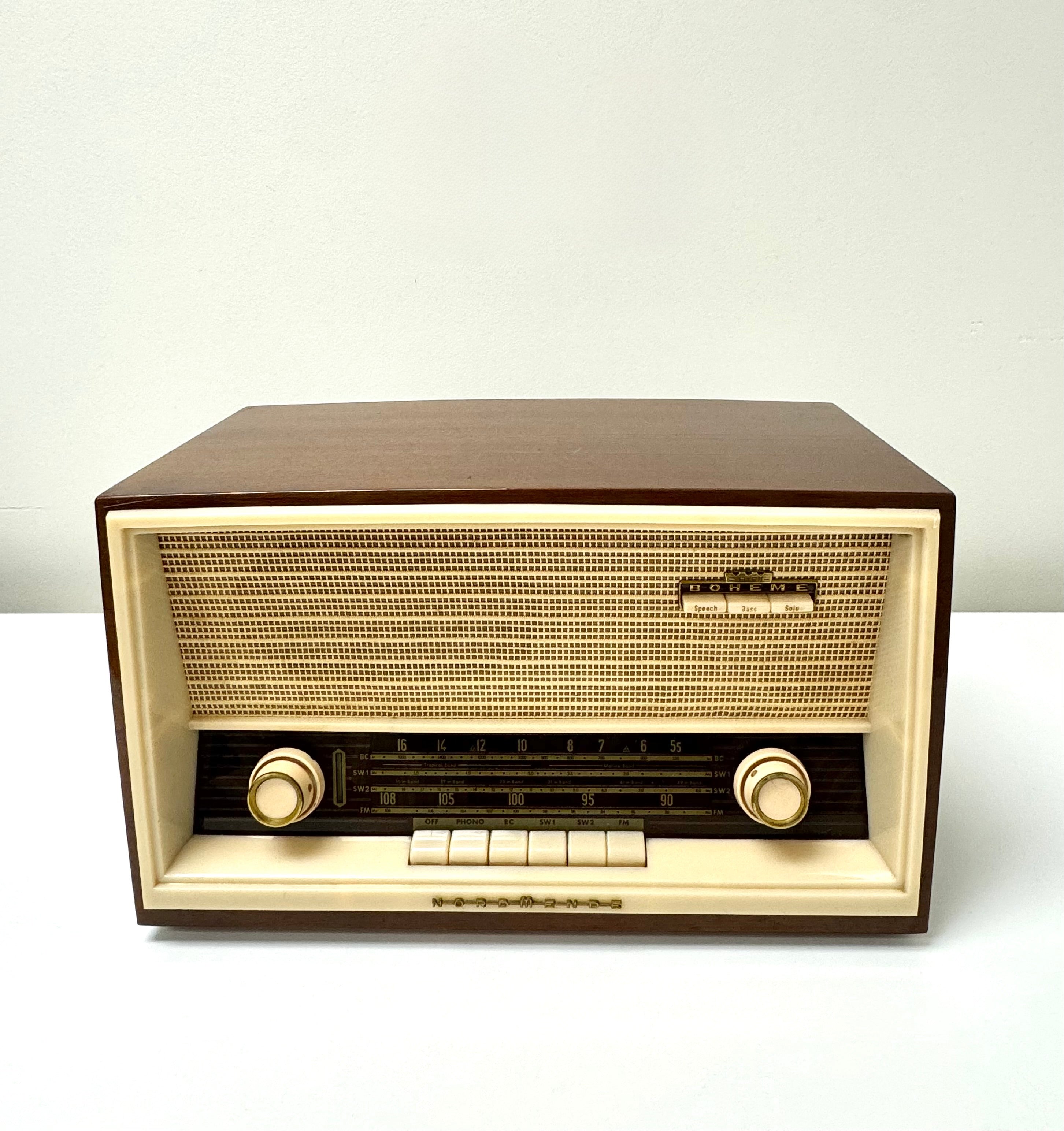 Vintage NORMENDE BOHEME Table Radio