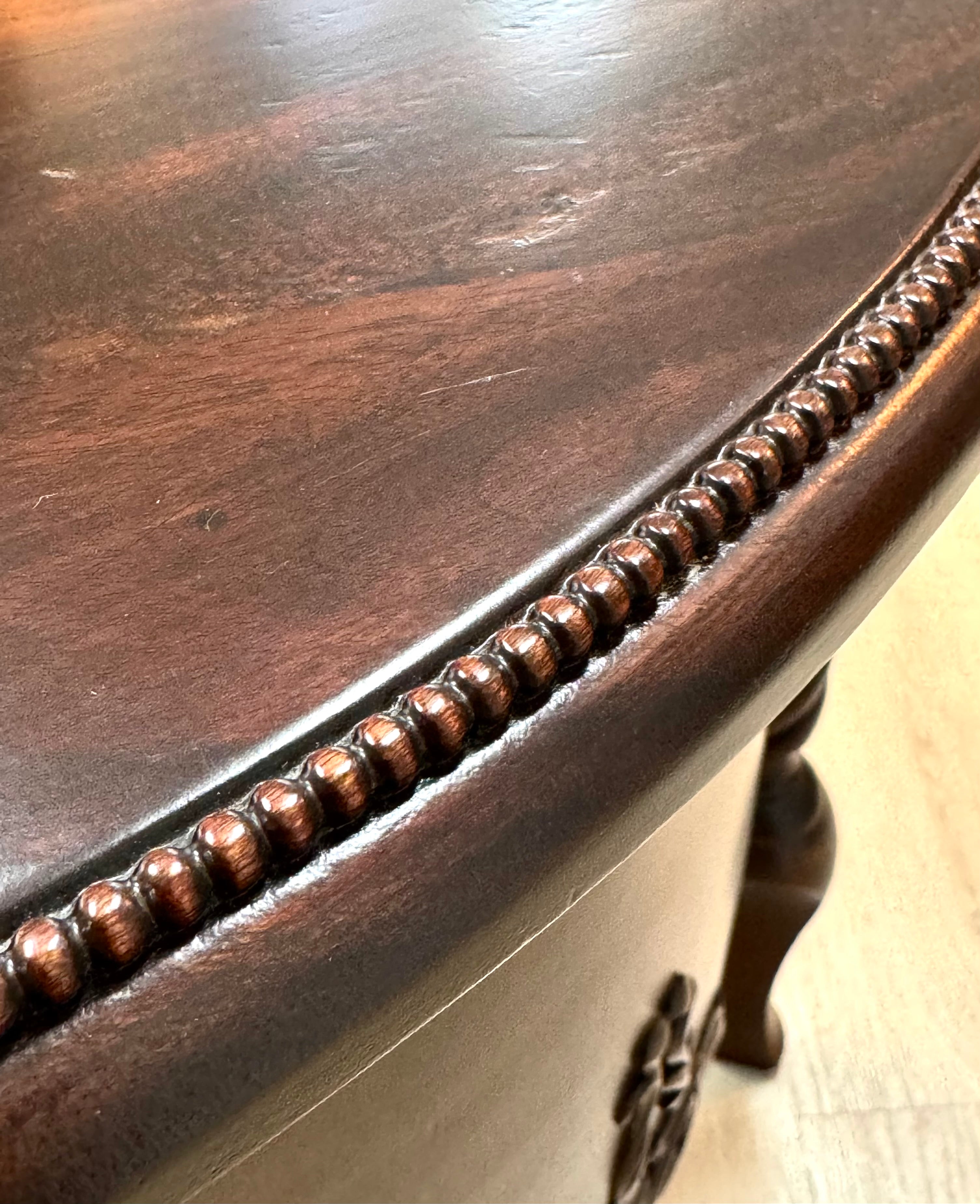 Carved Rope Twist Small Side Table