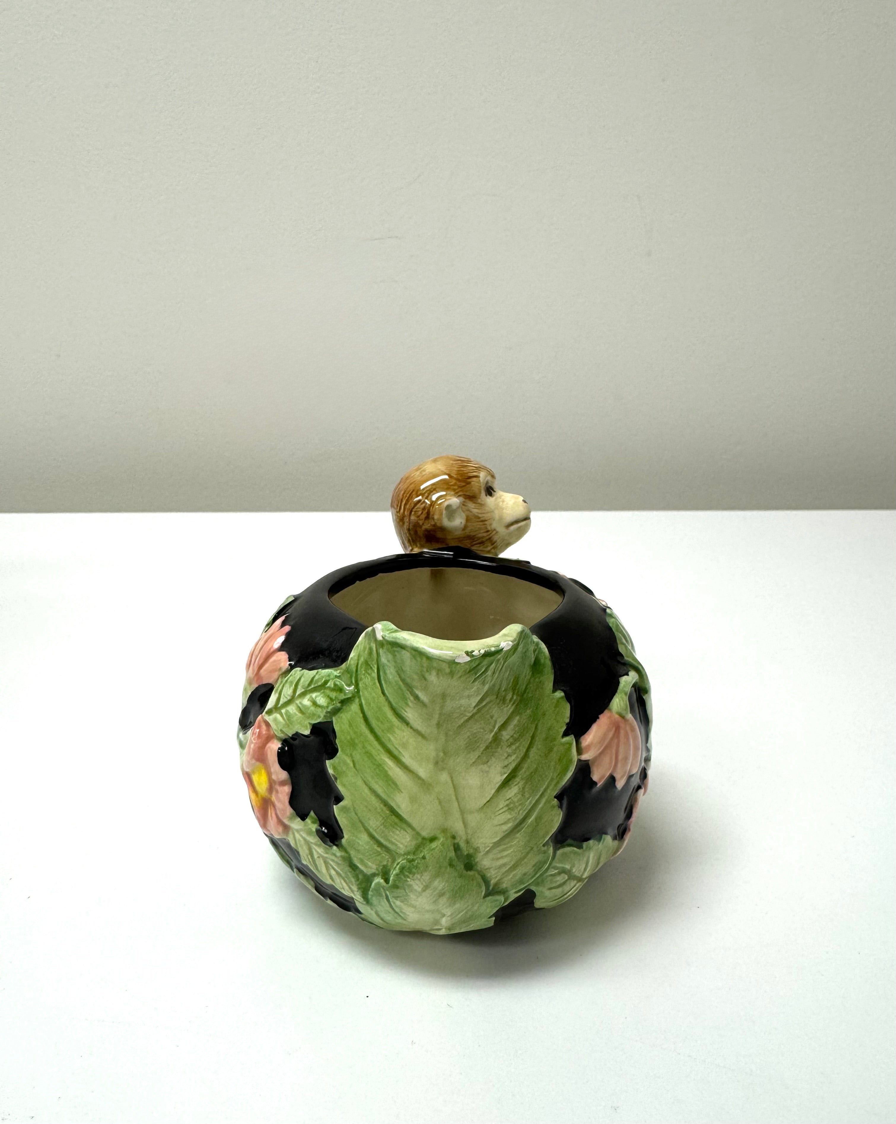 Vintage FITZ & FLOYD 'Rainforest Monkey' Tea Set