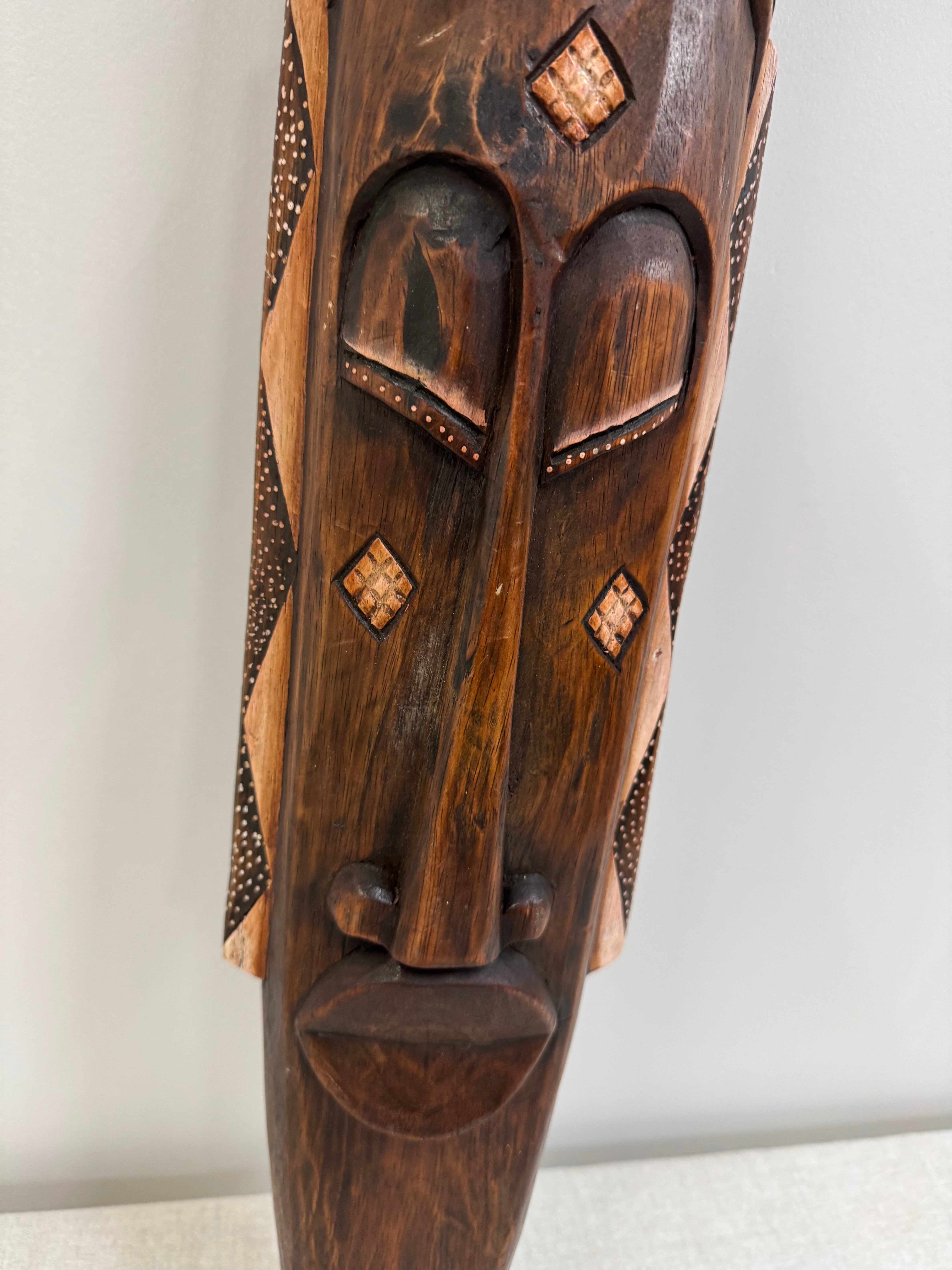 Vintage African Hand-carved Wall Decor