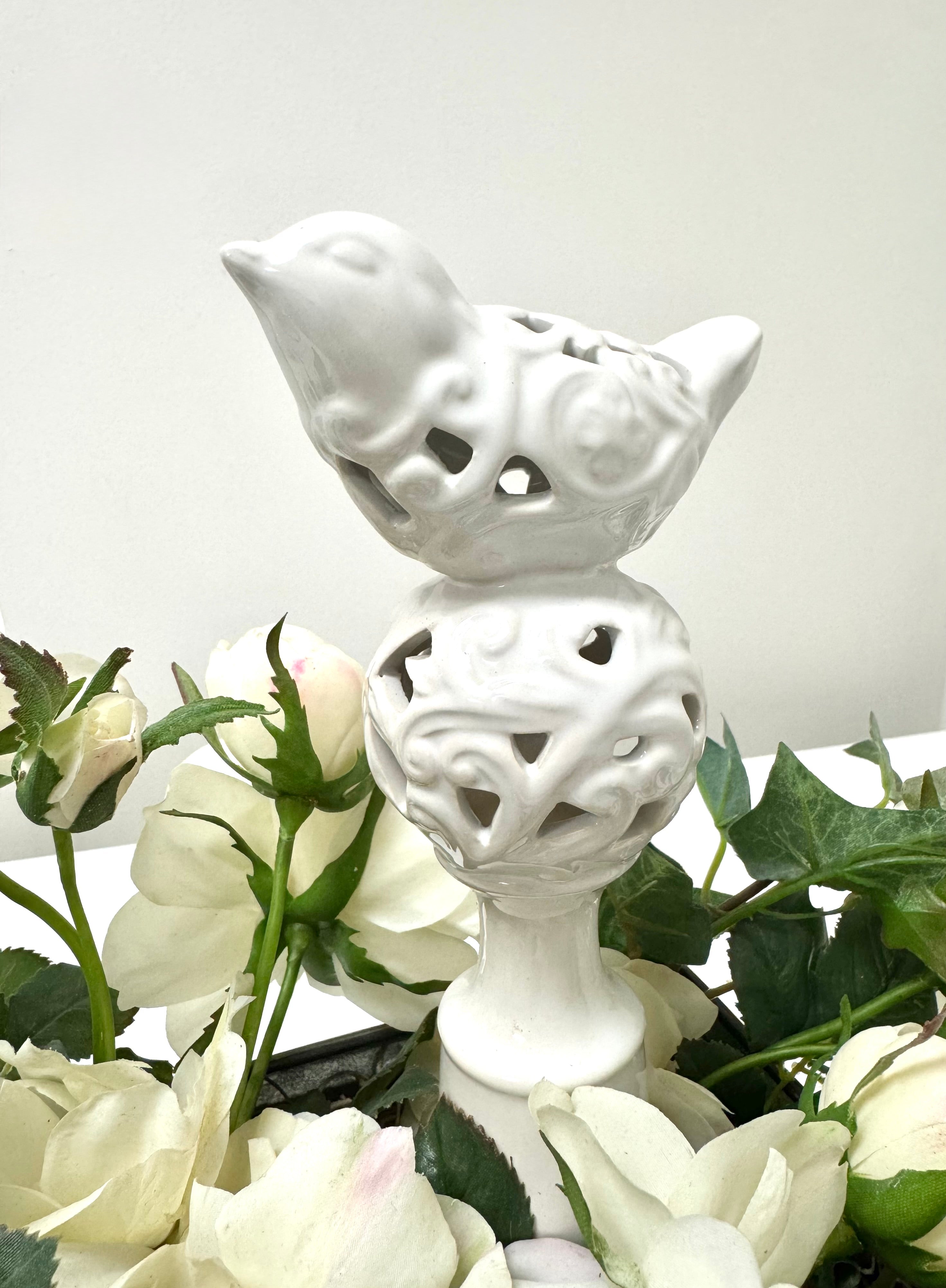 NEW White Roses Floral Arrangement