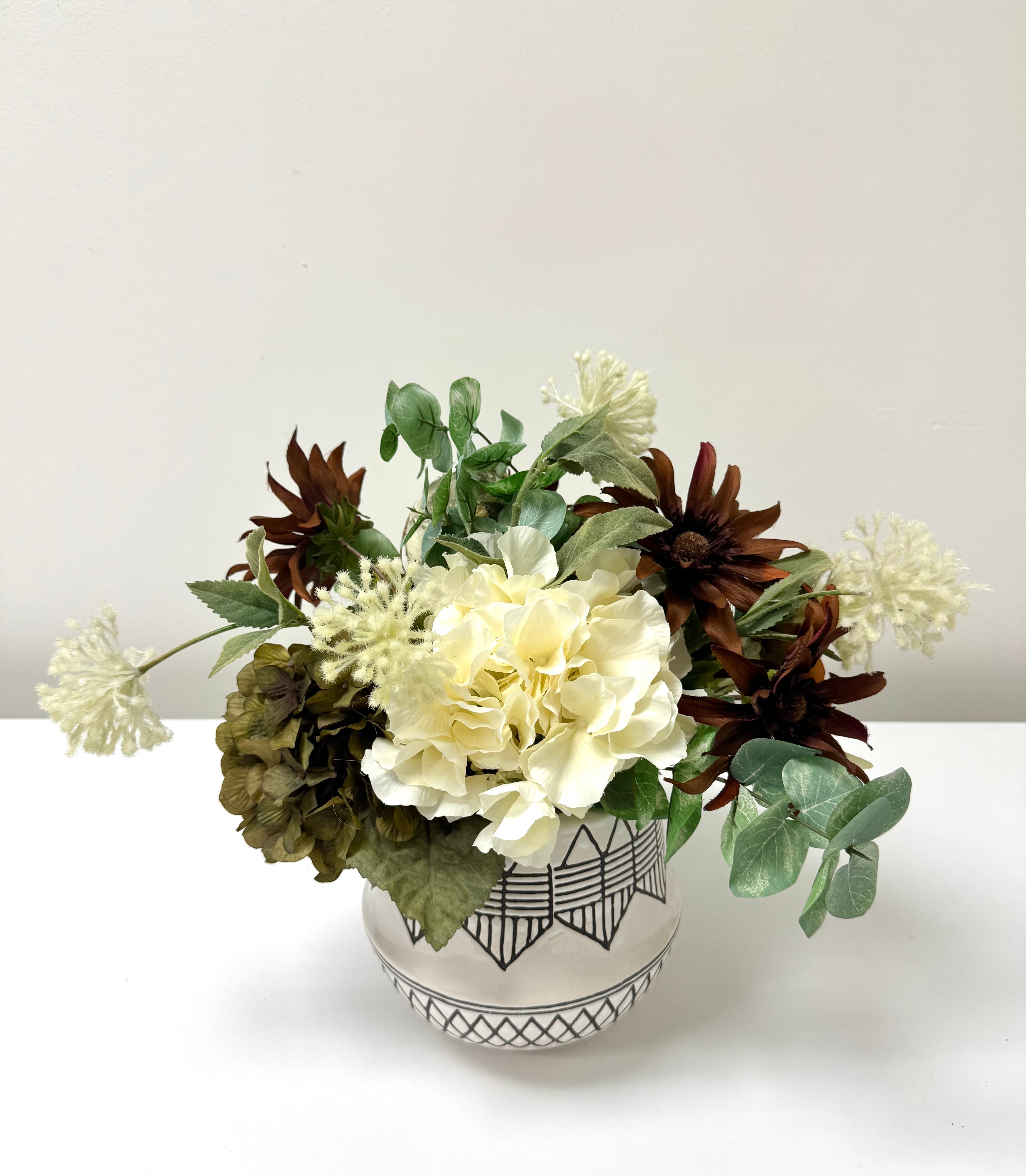 NEW Hydrangeas & Gerber Daisies Floral Arrangement