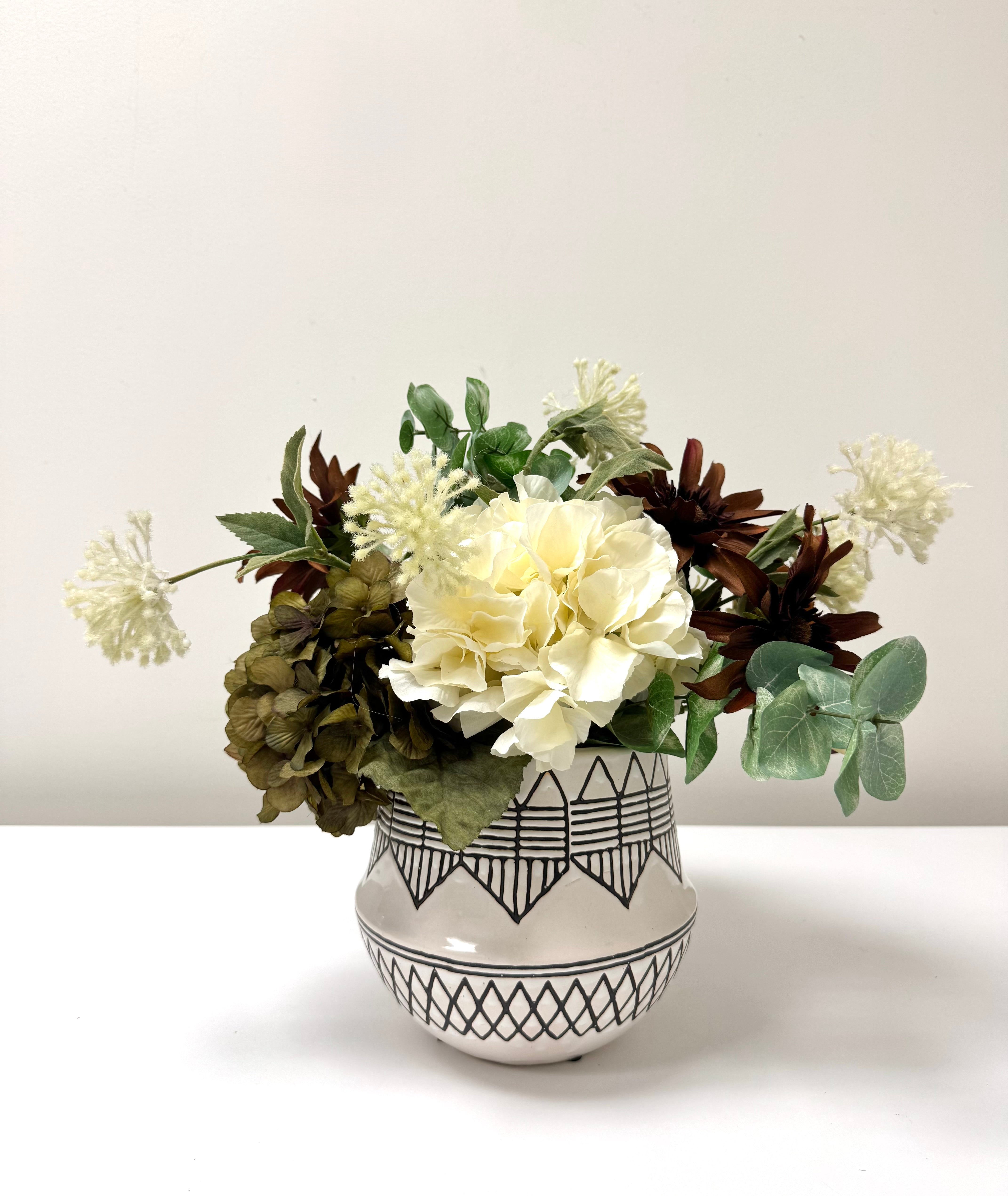 NEW Hydrangeas & Gerber Daisies Floral Arrangement