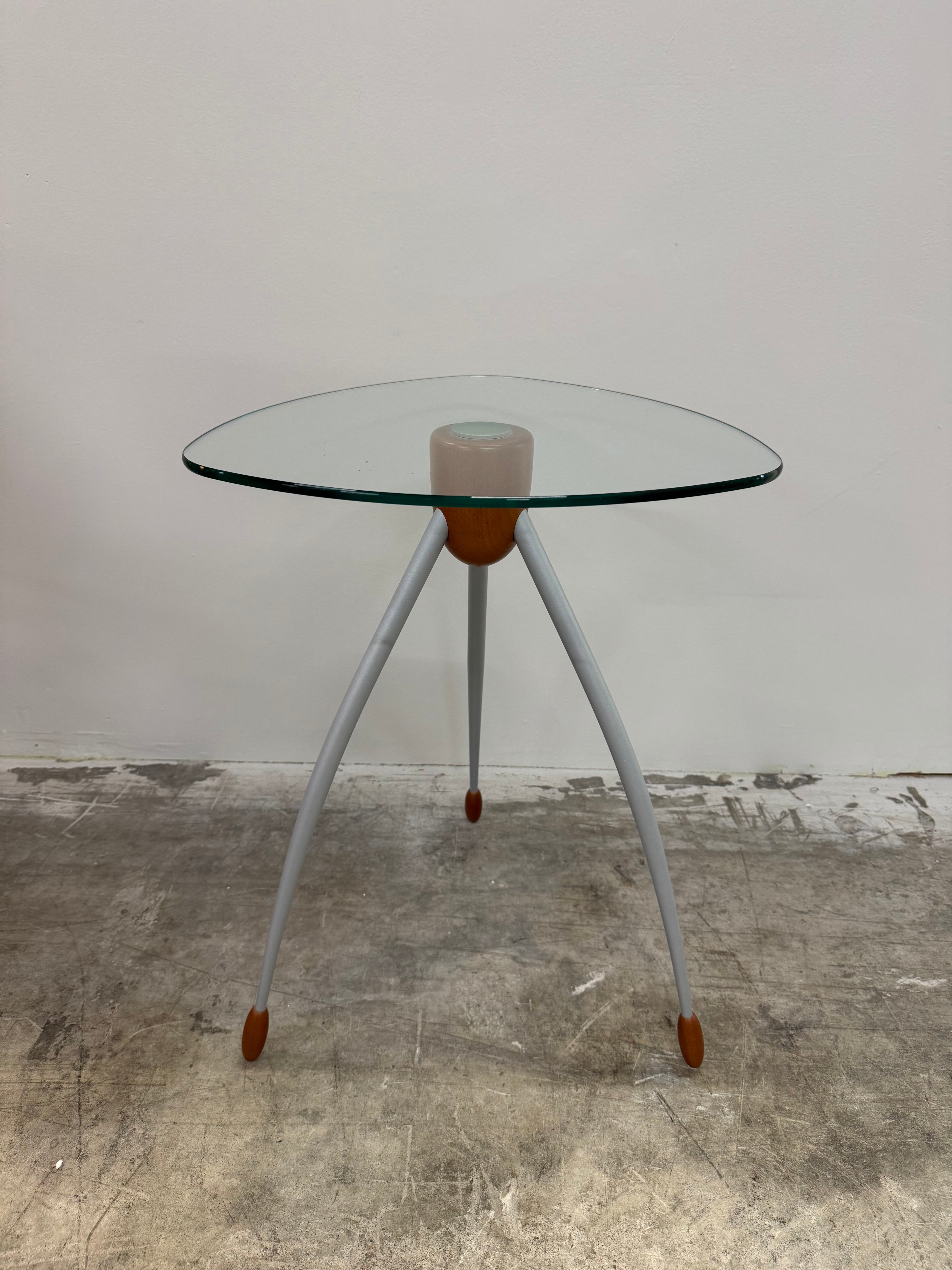 Philippe Starck Style Glass Side Table