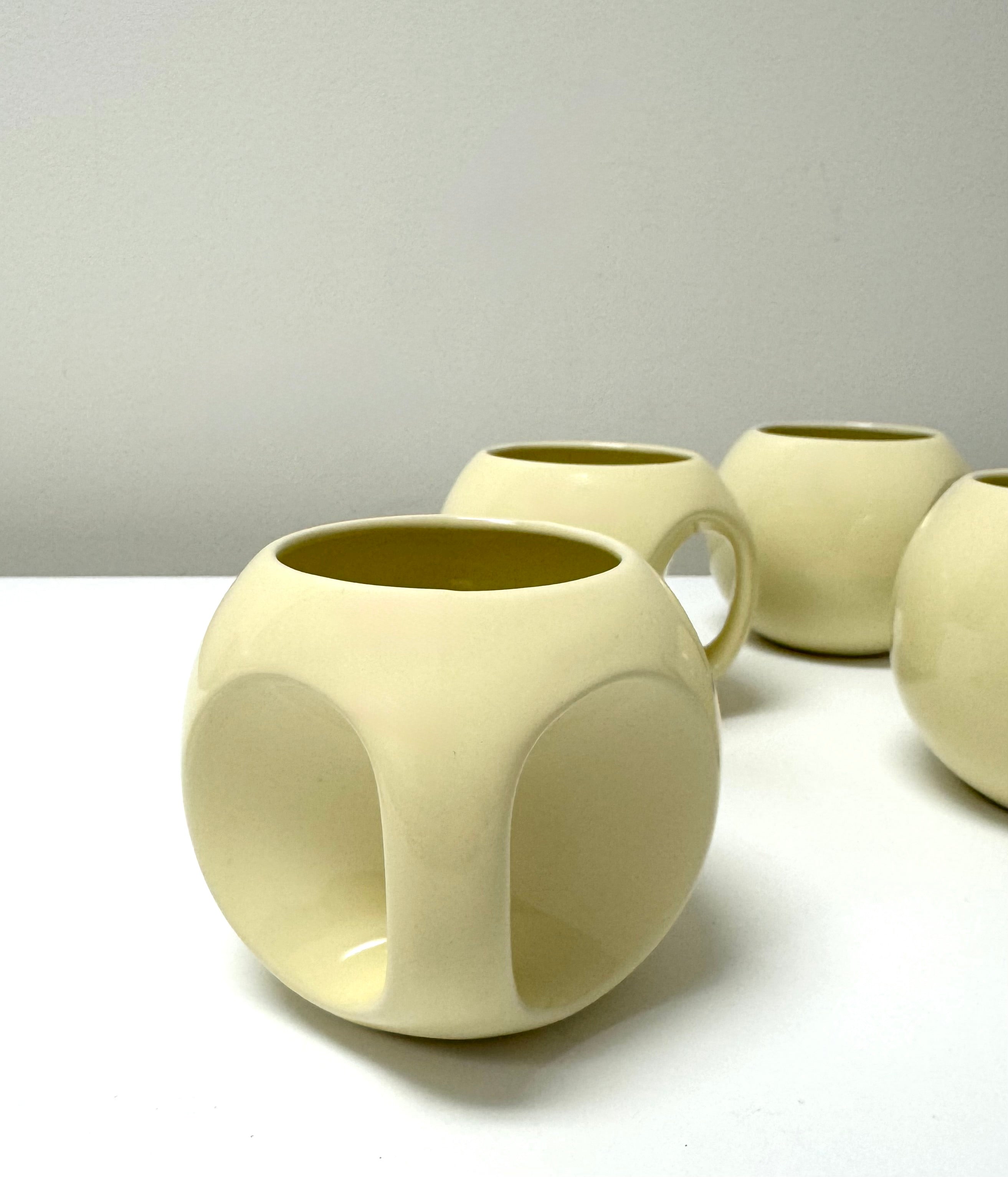 Vintage ROYAL EFREDA MCM Art Deco Almond Tea Set