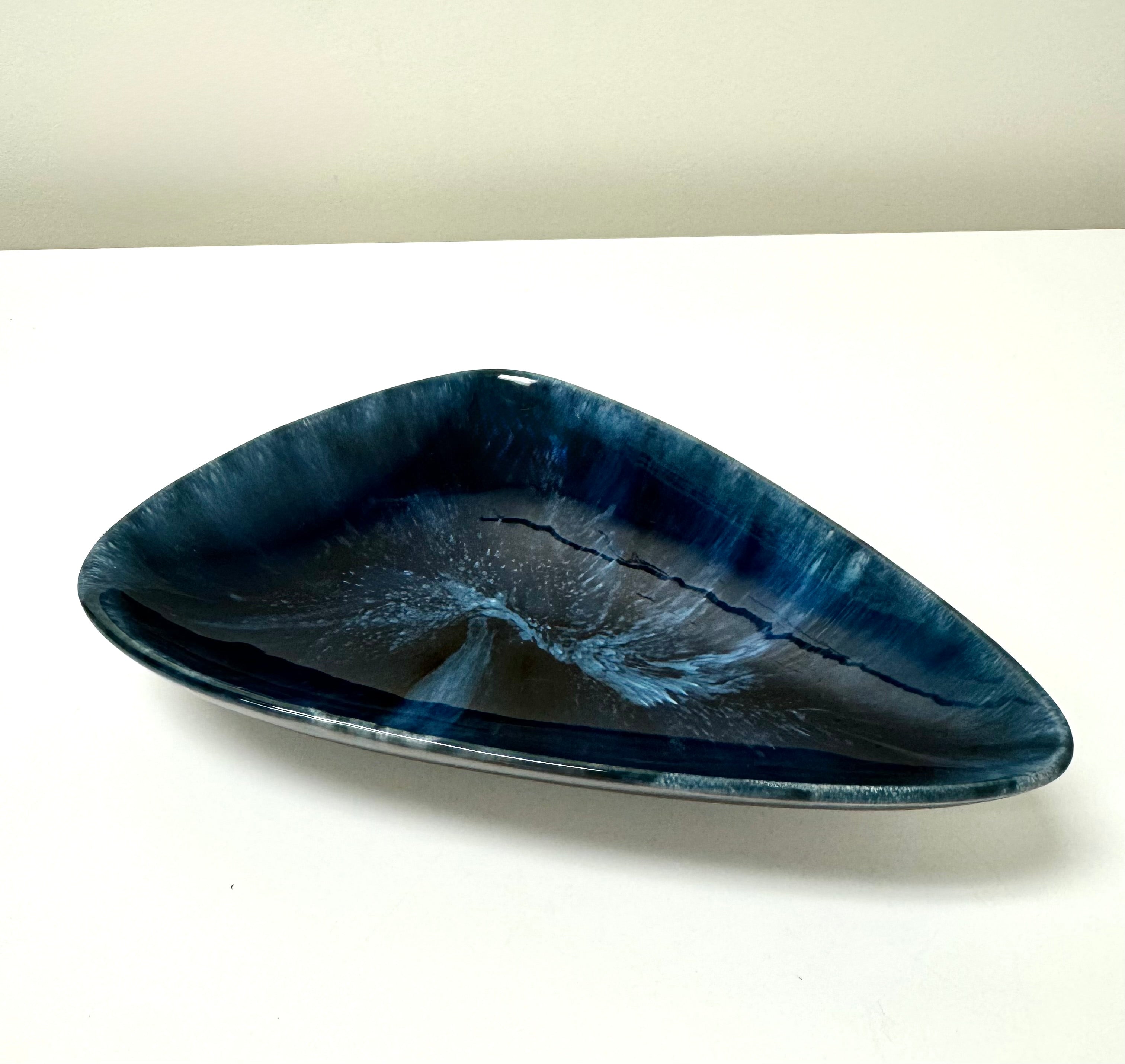 Vintage BLUE MOUNTAIN POTTERY Granite Blue Dish