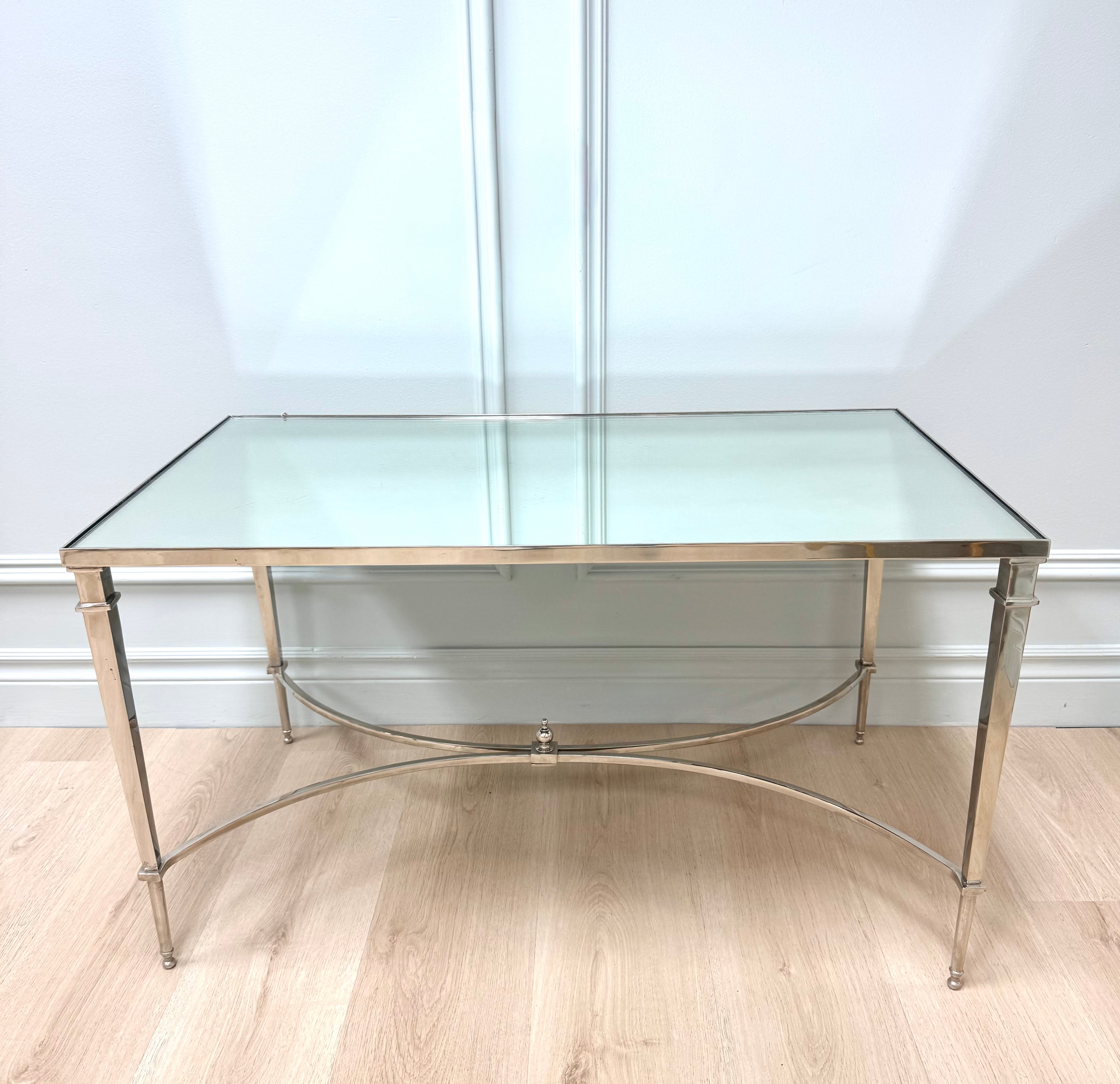 GLOBAL VIEWS French Nickel Coffee Table