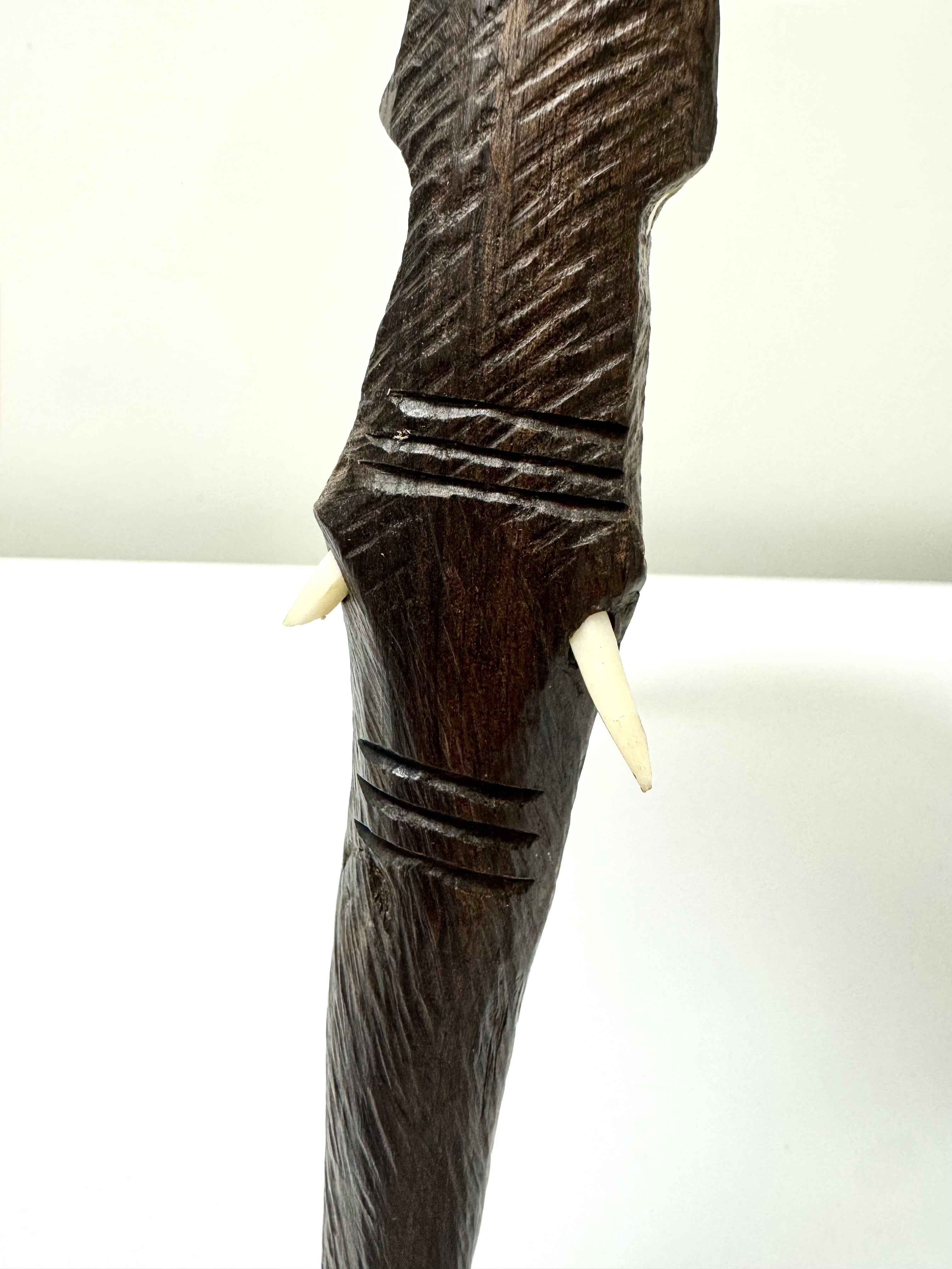 Vintage Hand-carved African Tripod Stool