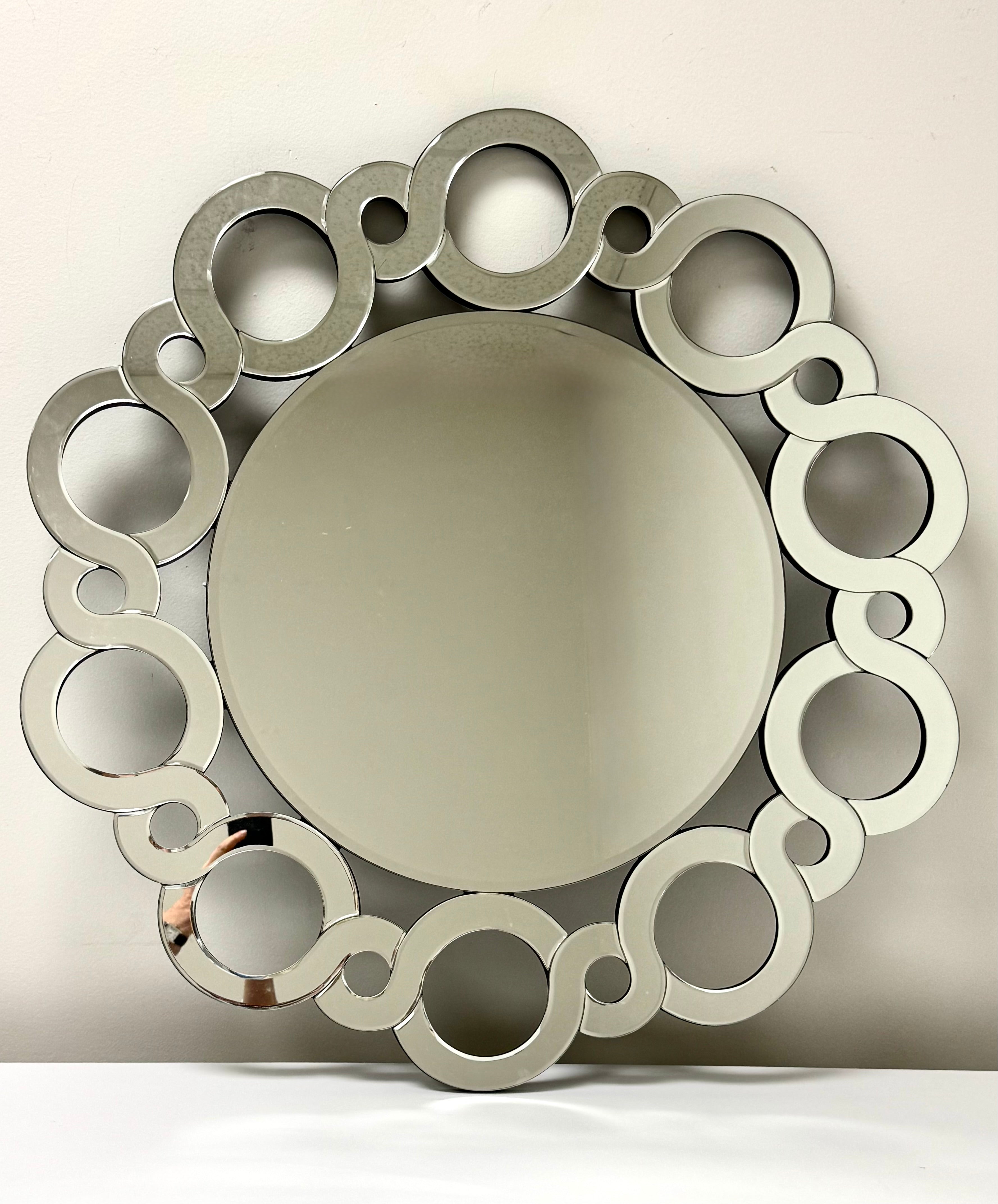 Circles 32" Beveled Mirror