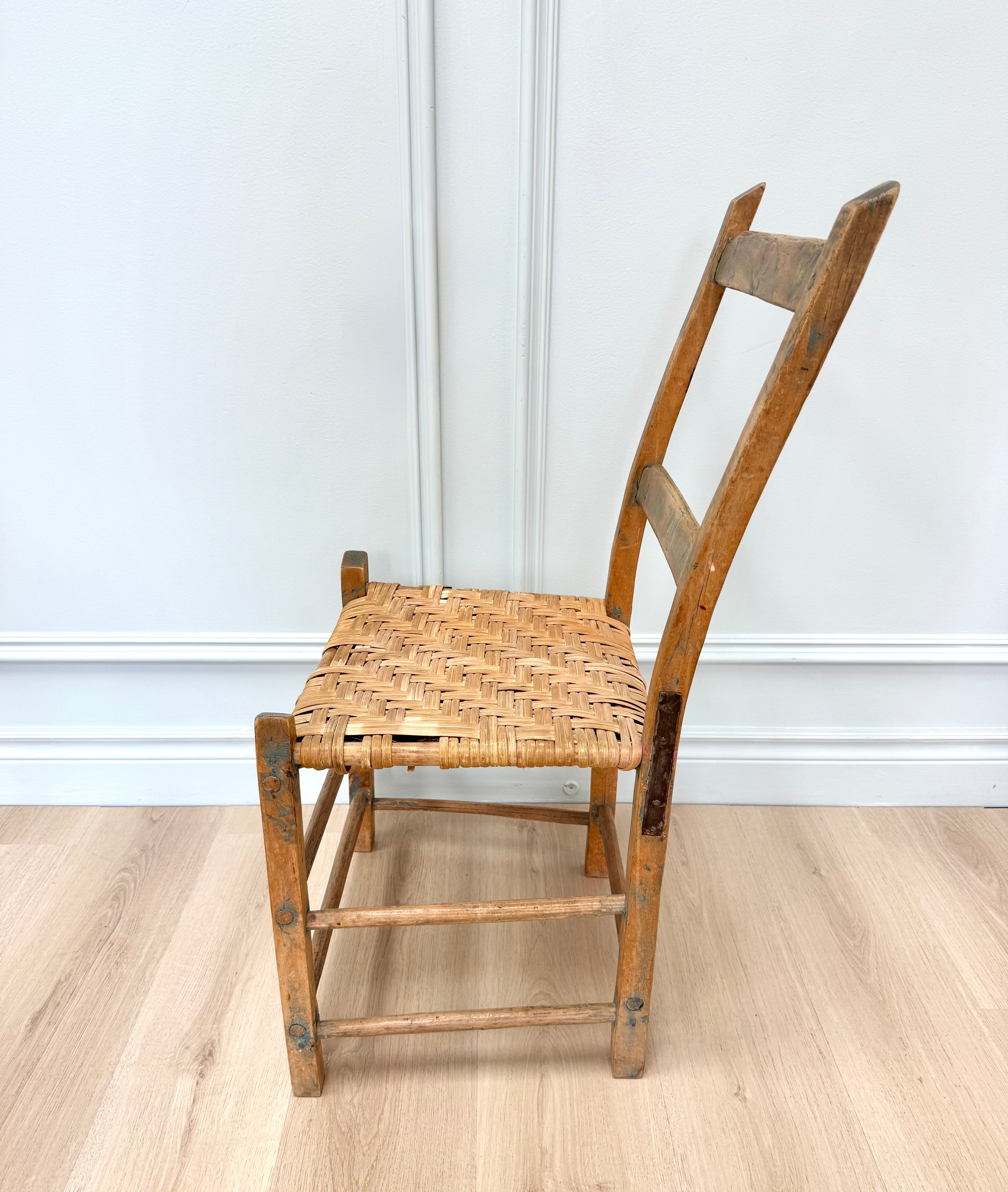 Vintage Farmhouse Ladderback Chair
