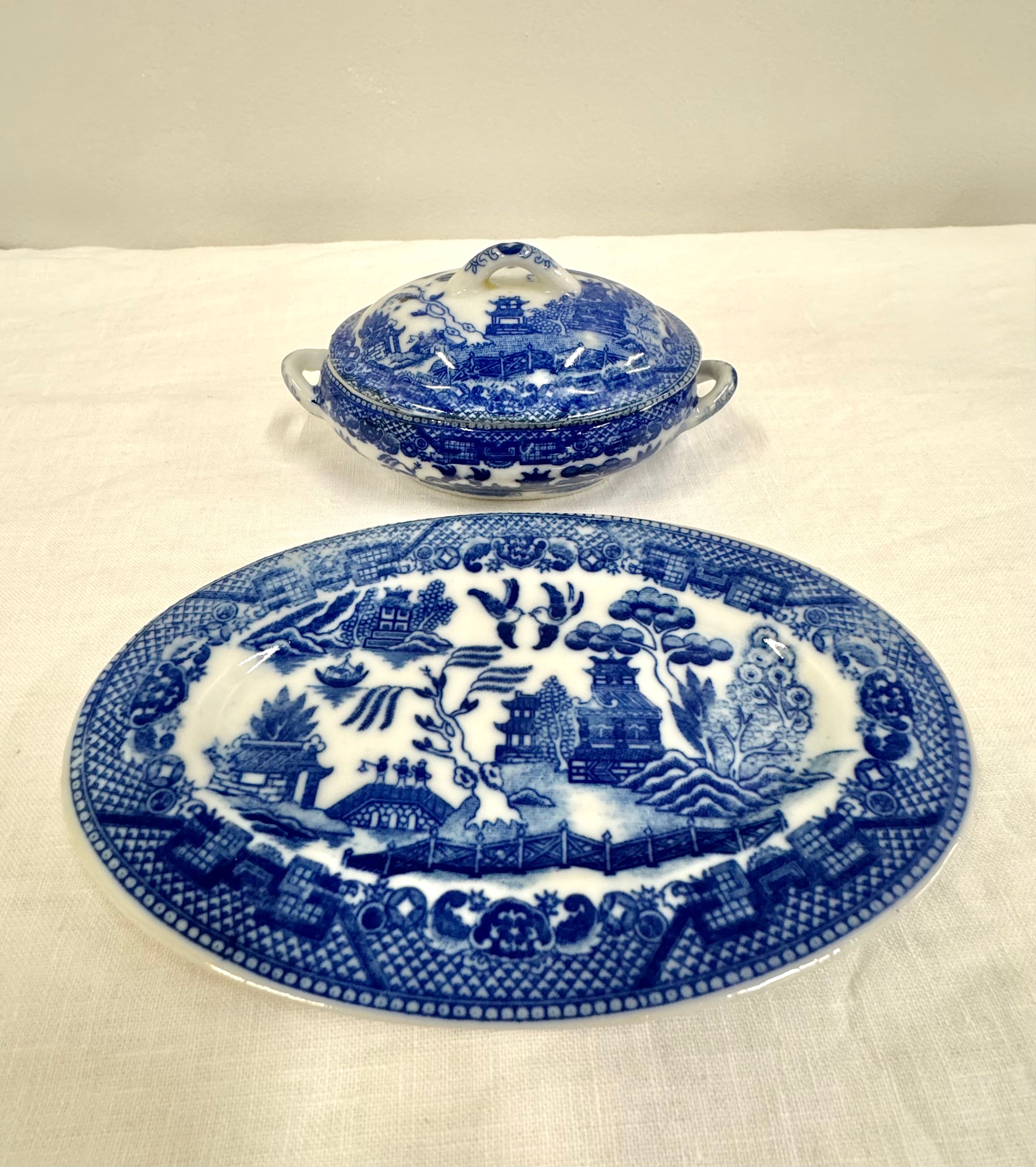'Blue Willow' Miniature Luncheon Set