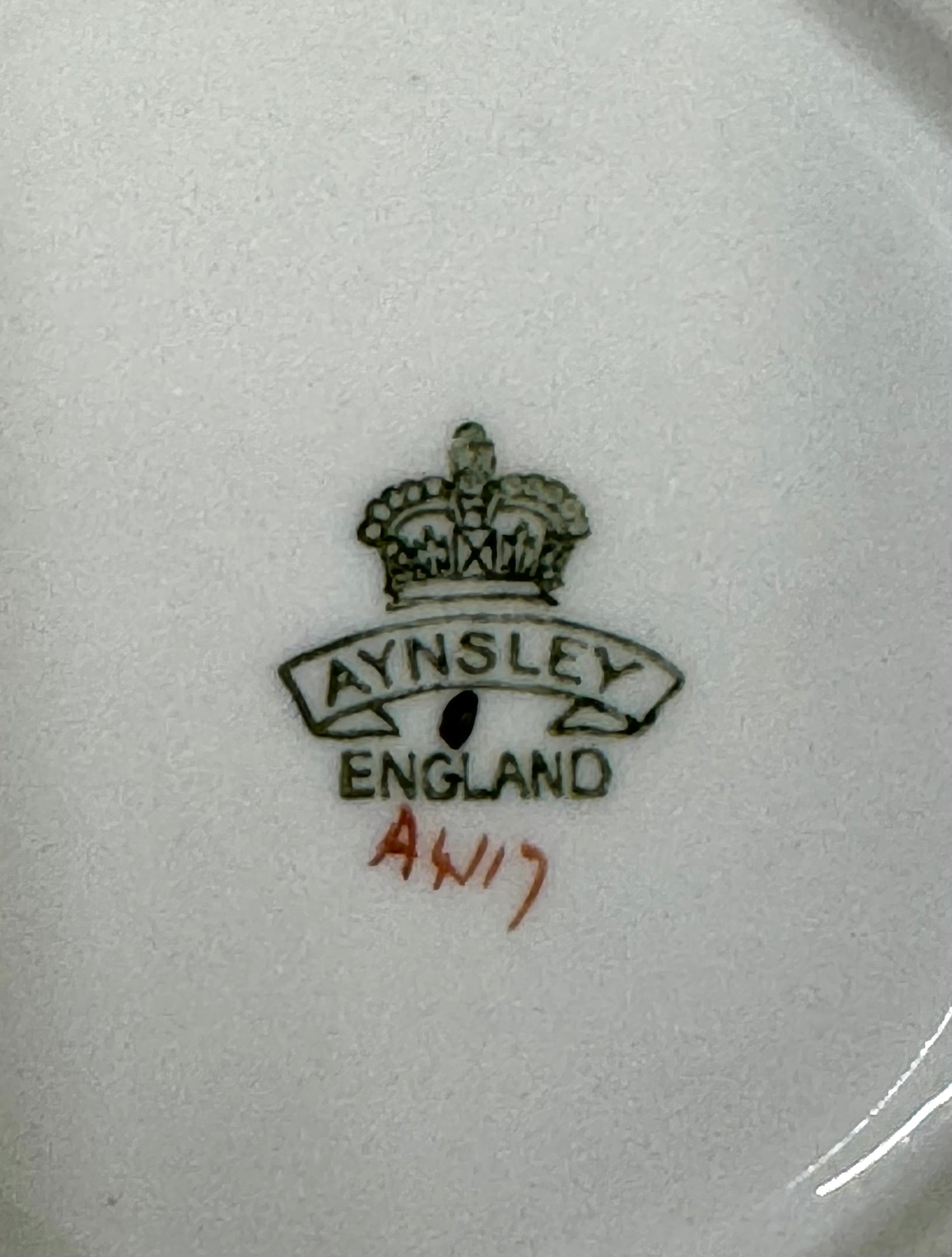 AYNSLEY 'Ribbons & Shamrocks' Cup & Saucer