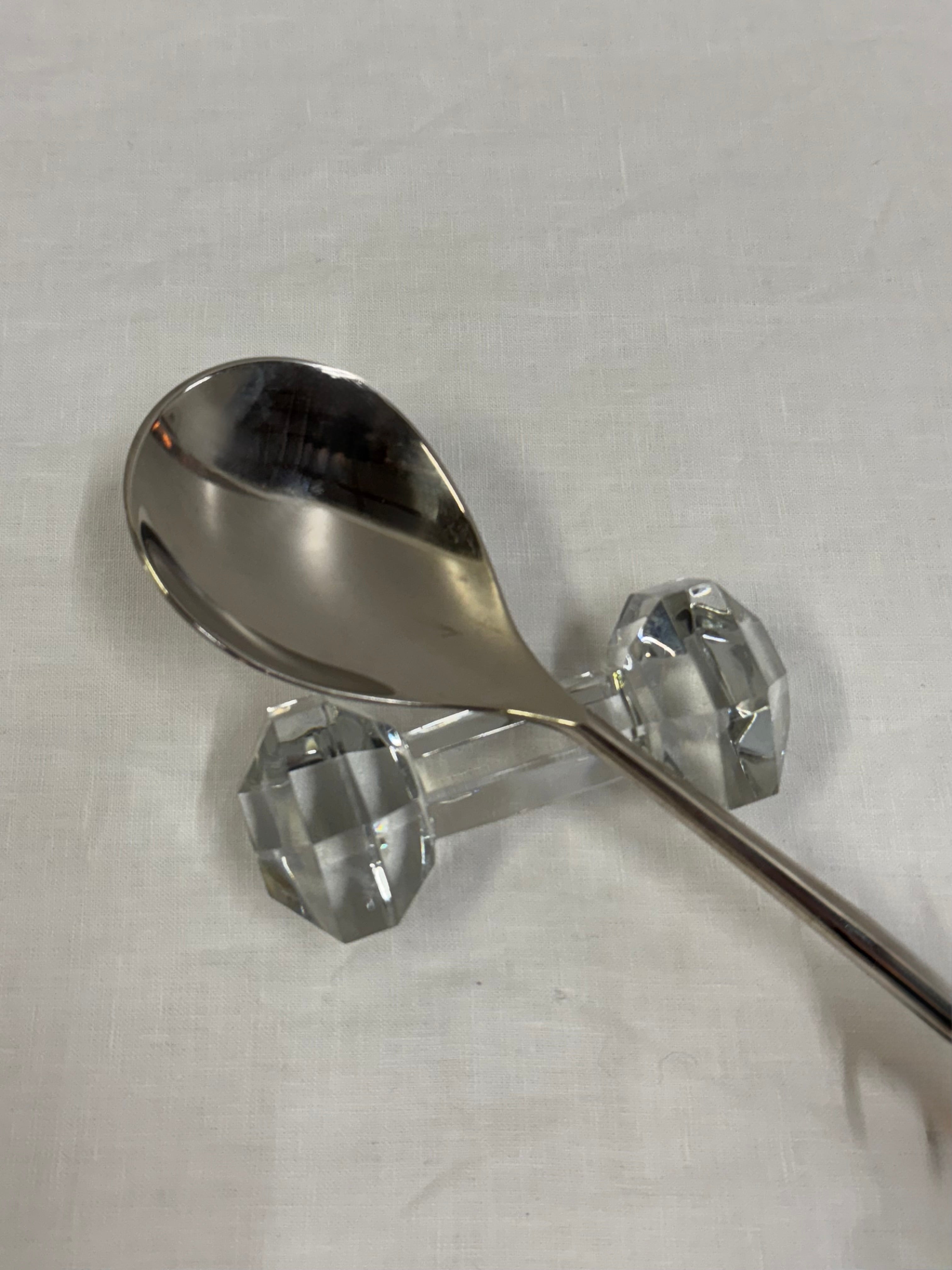 Faceted Crystal Utensil Rest